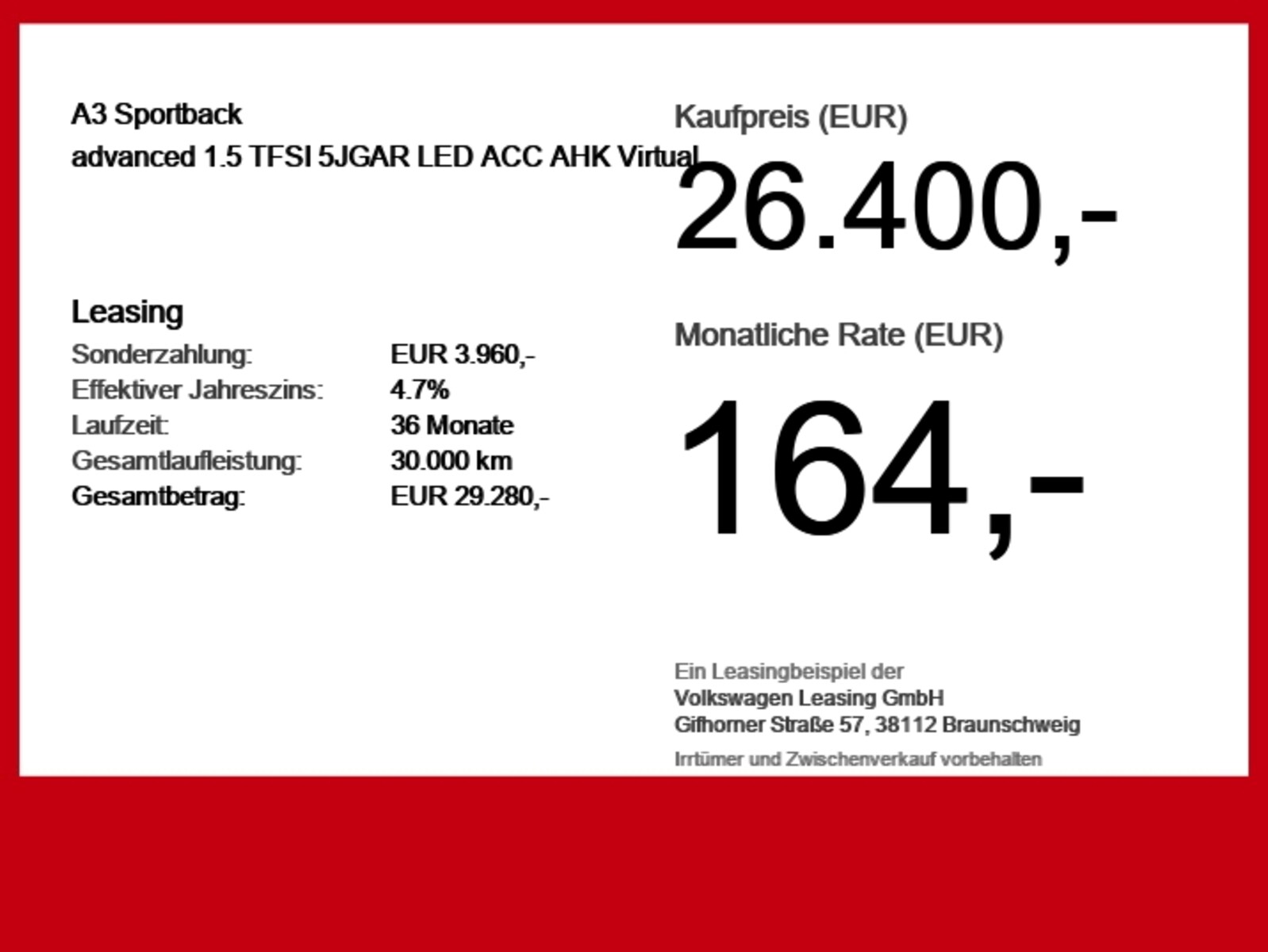 Audi A3 Sportback – Bild 6