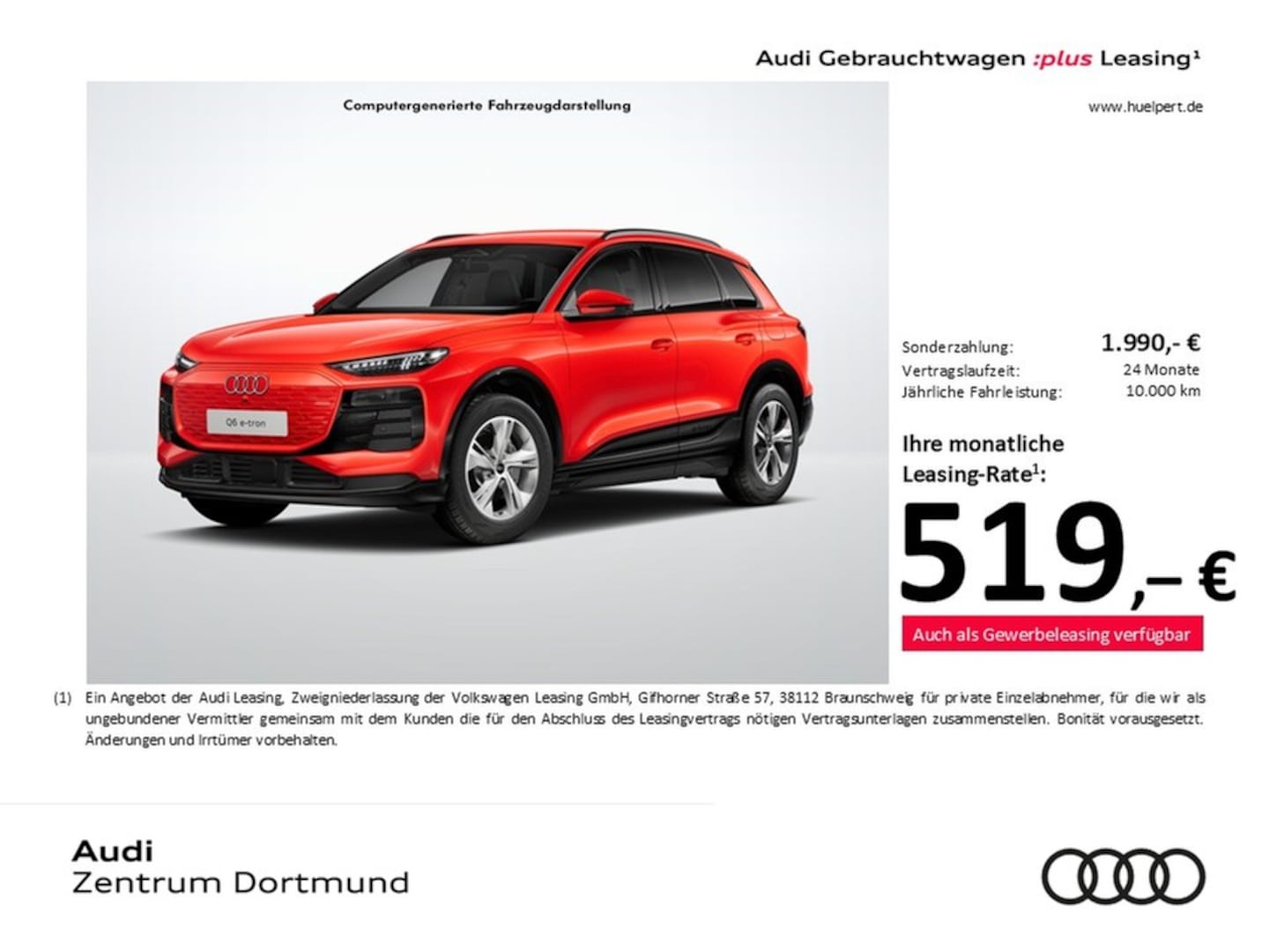 Bild über Audi Q6 SUV e-tron e-tron performance 225 kW - für weitere Informationen kontaktieren Sie den Audi Partner
