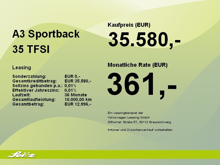 Image about Audi A3 Sportback S line 35 TFSI S tronic