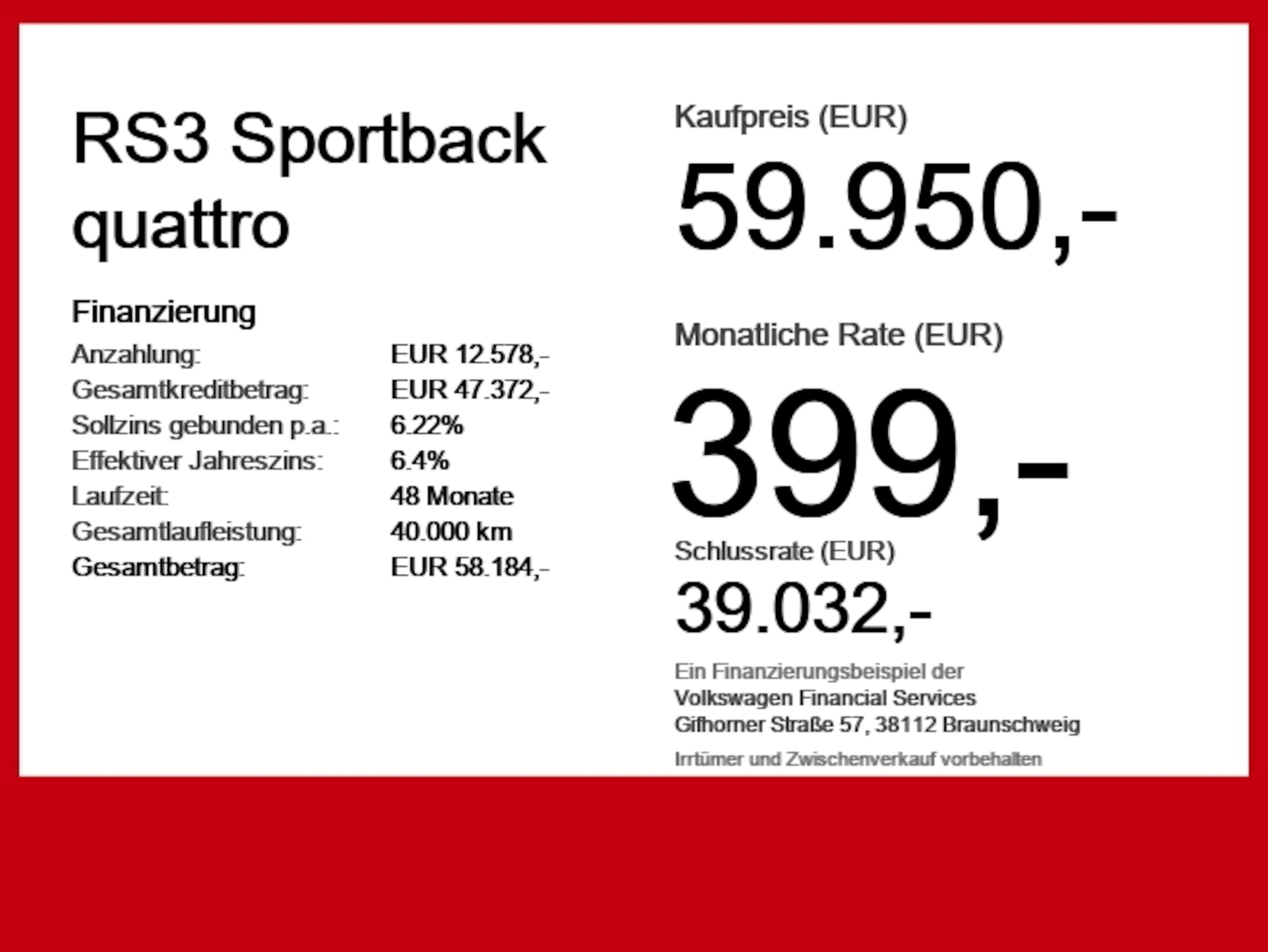 Audi RS 3 Sportback