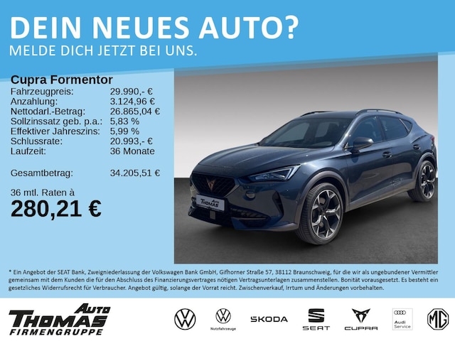 CUPRA Formentor VZ 2.0 TSI 4DRIVE DSG ACC+FULL LINK (BN28392)