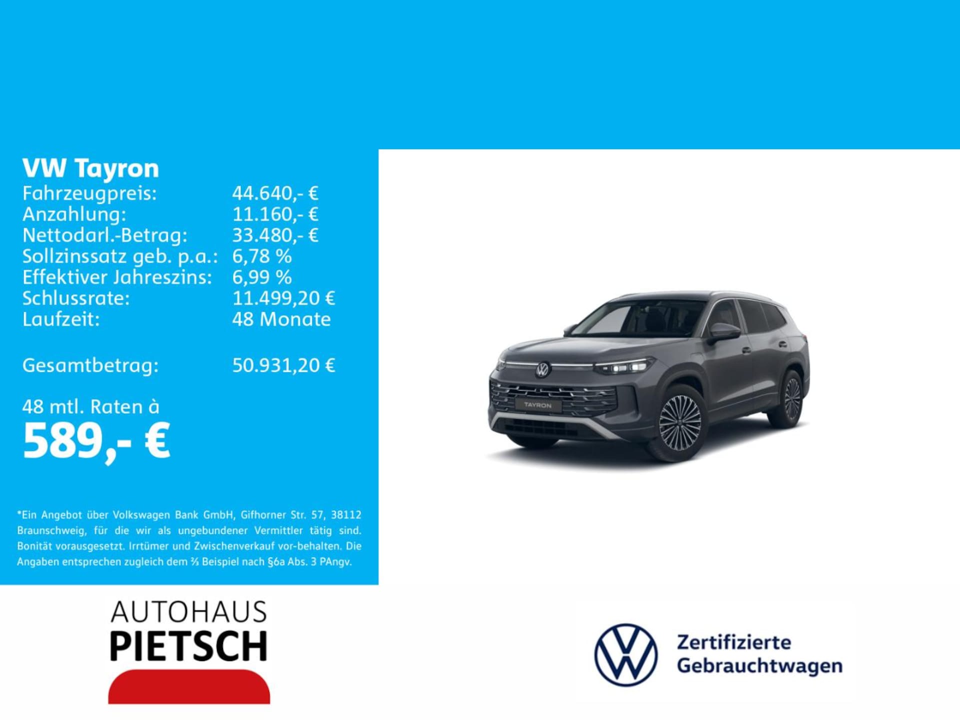 Volkswagen Tayron Elegance
