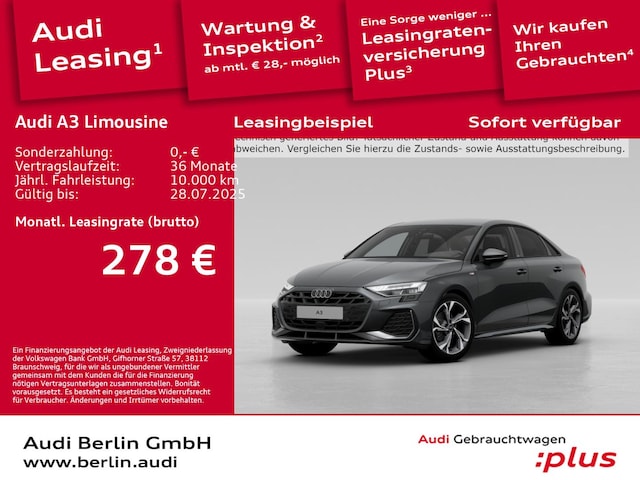 Image about Audi A3 Limousine S line 30 TFSI S tronic