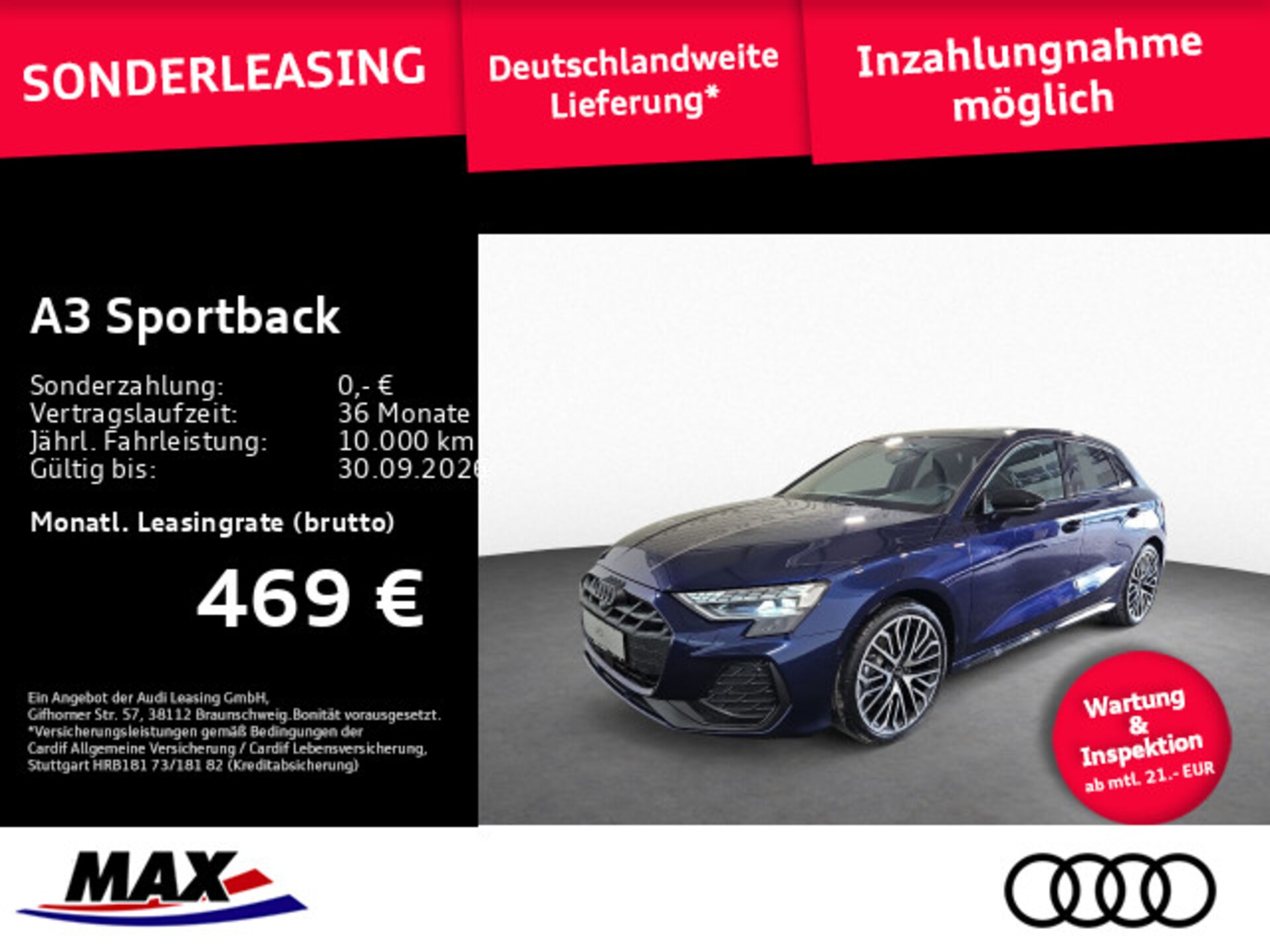 Audi A3 Sportback S line