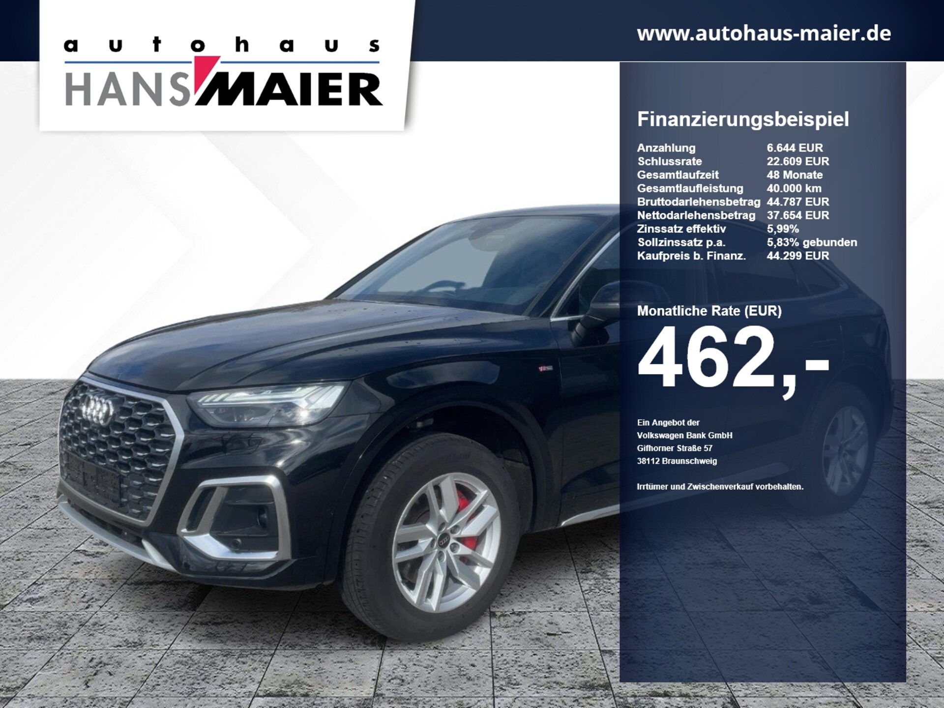 Audi Q5 Sportback TFSI e S line