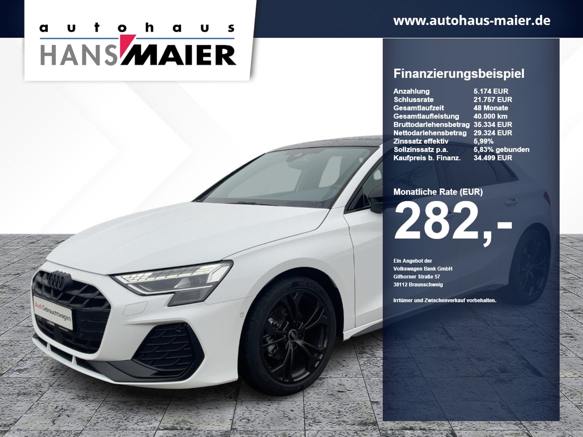 Audi A3 Sportback S line