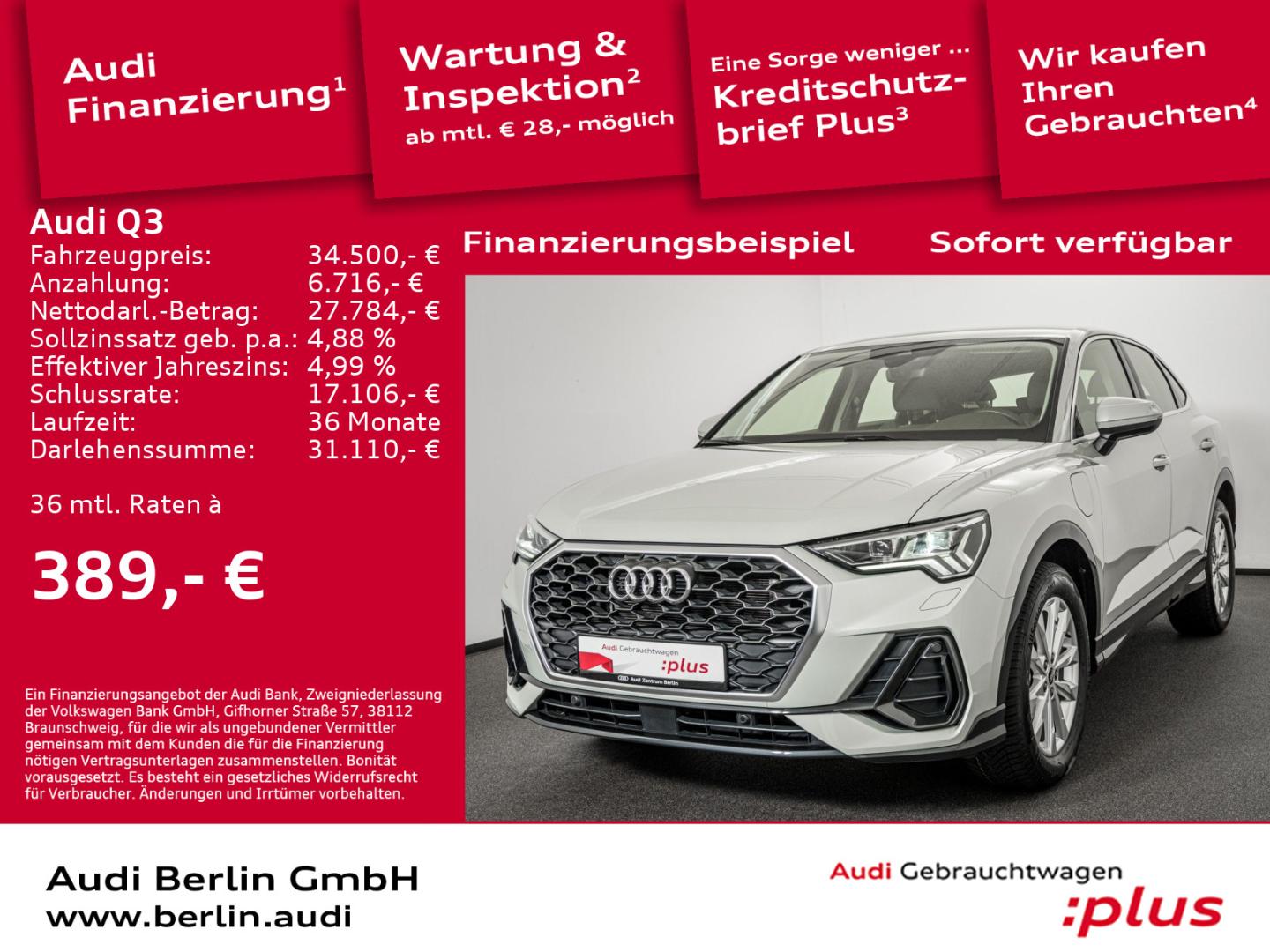 Image about Audi Q3 Sportback TFSI e 45 TFSI e S tronic