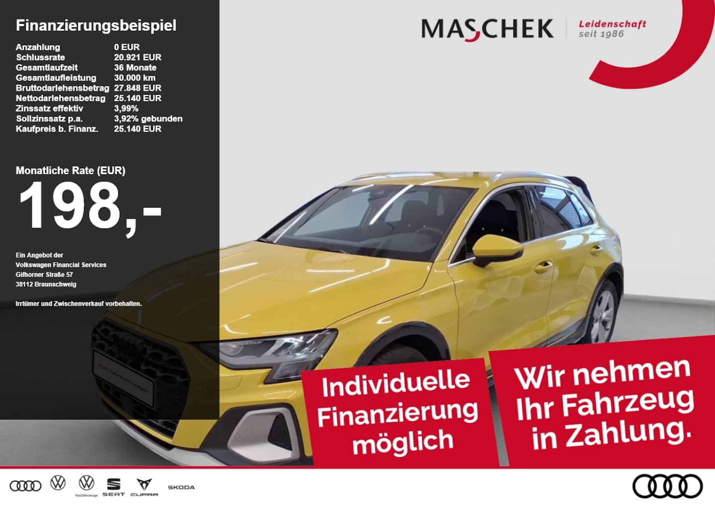 Bild über Audi A3 allstreet 35 TFSI S tronic - für weitere Informationen kontaktieren Sie den Audi Partner