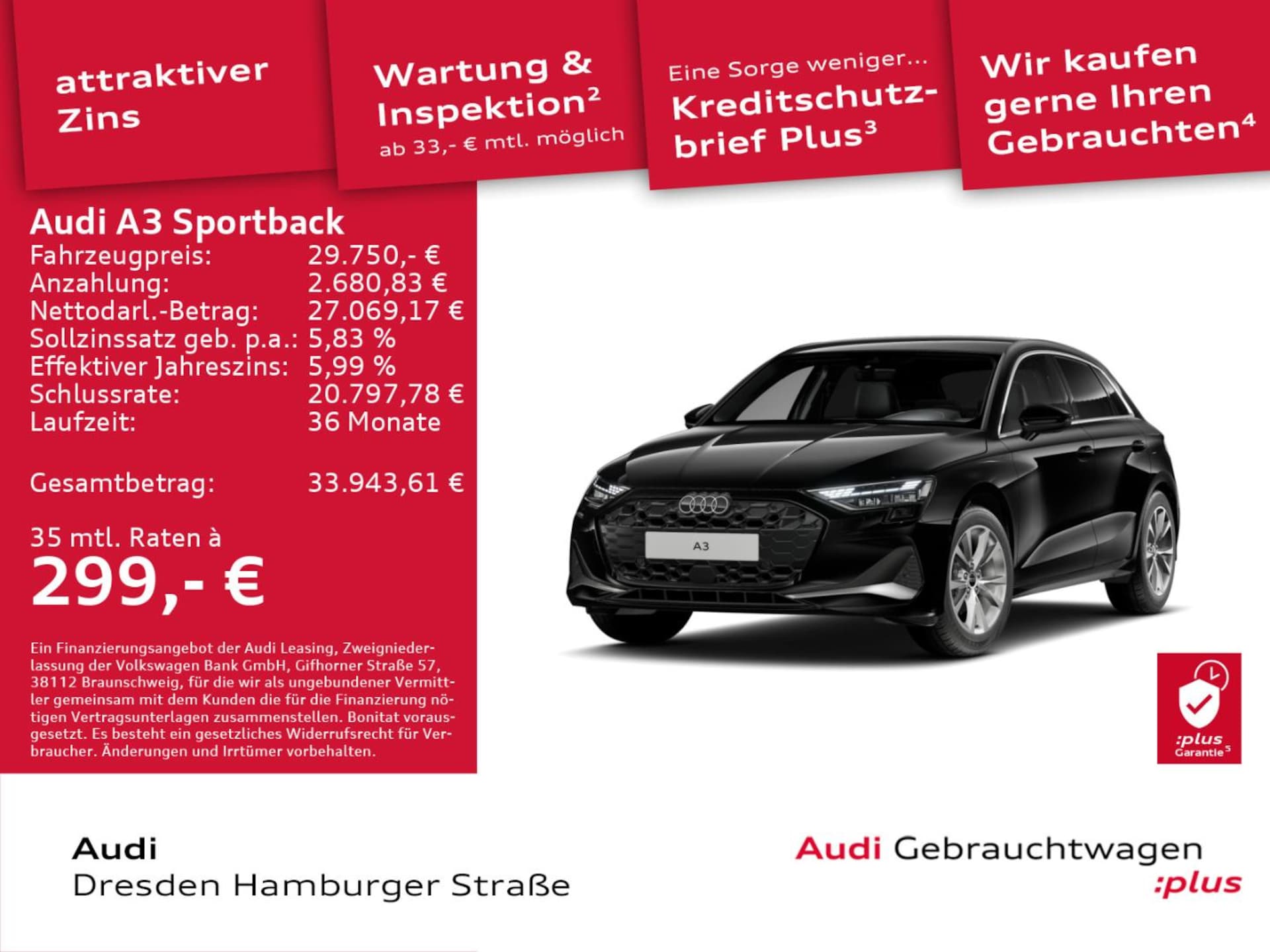 Audi A3 Sportback Advanced