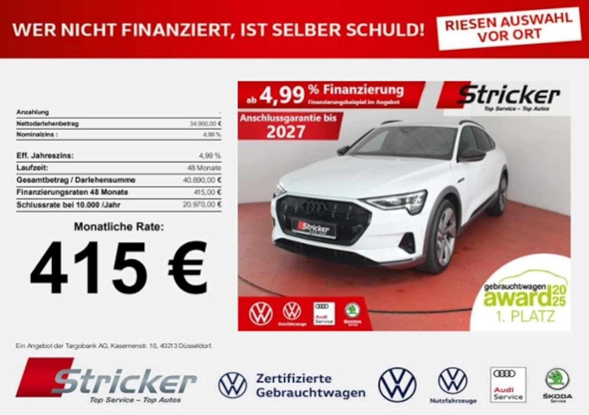 Audi e-tron Sportback advanced