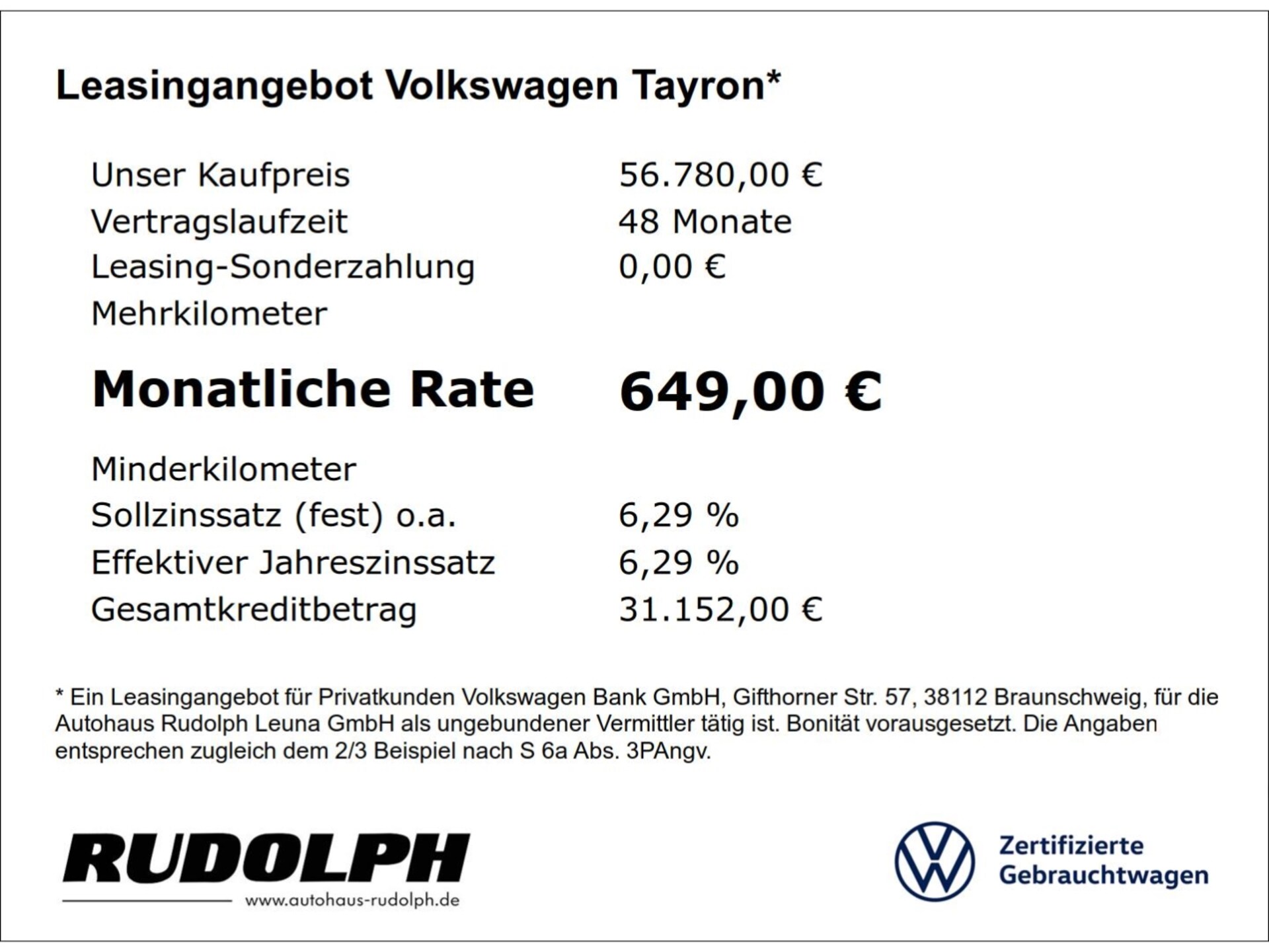 Volkswagen Tayron Elegance