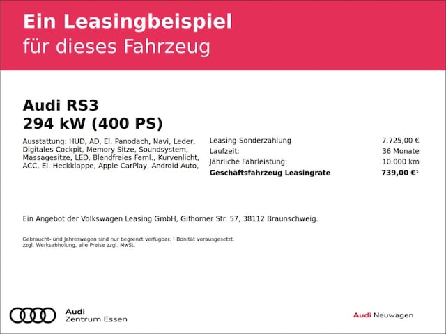 Image about Audi RS 3 Sportback TFSI quattro S tronic
