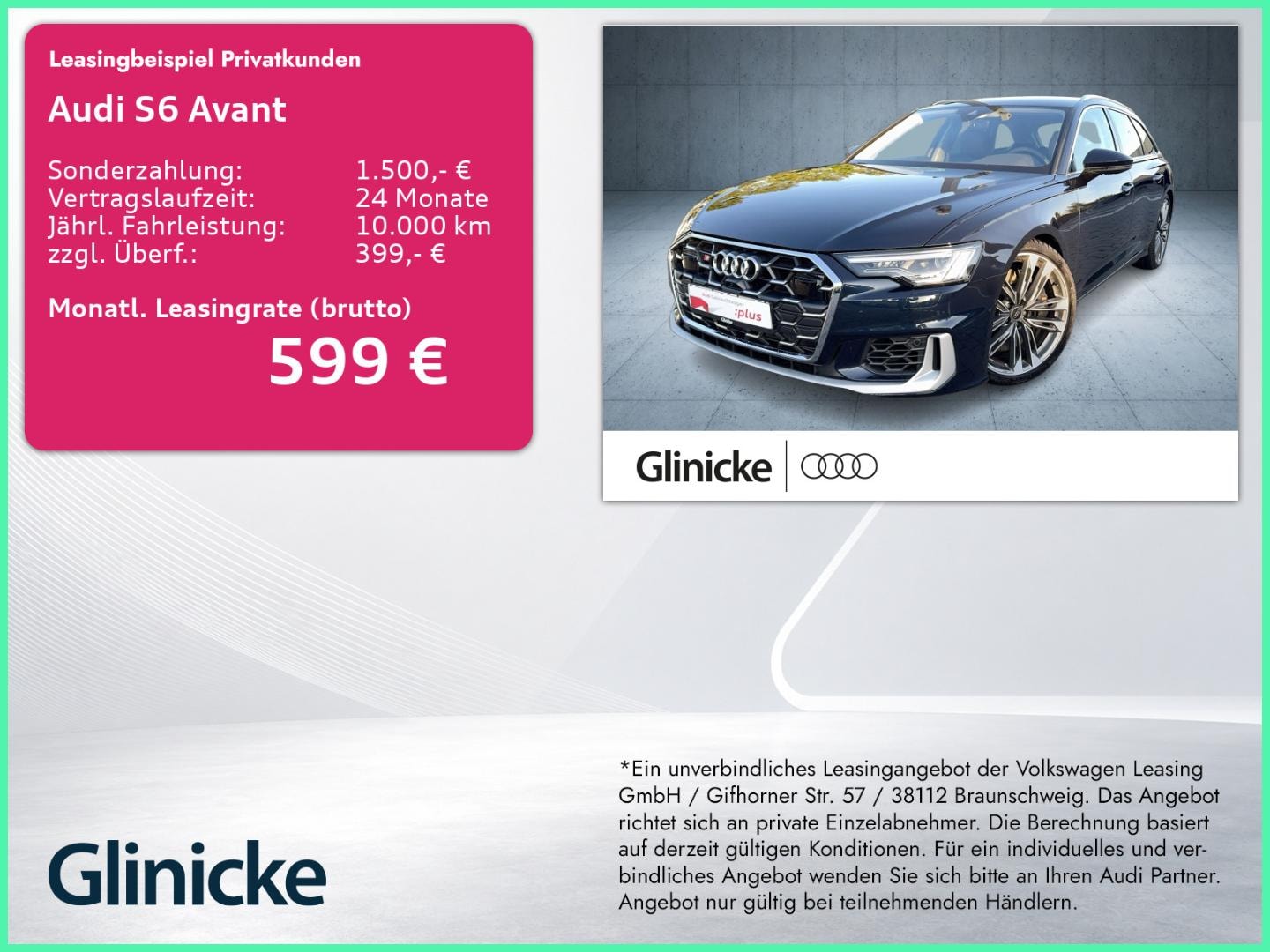 Bild über Audi S6 Avant TDI quattro tiptronic - für weitere Informationen kontaktieren Sie den Audi Partner