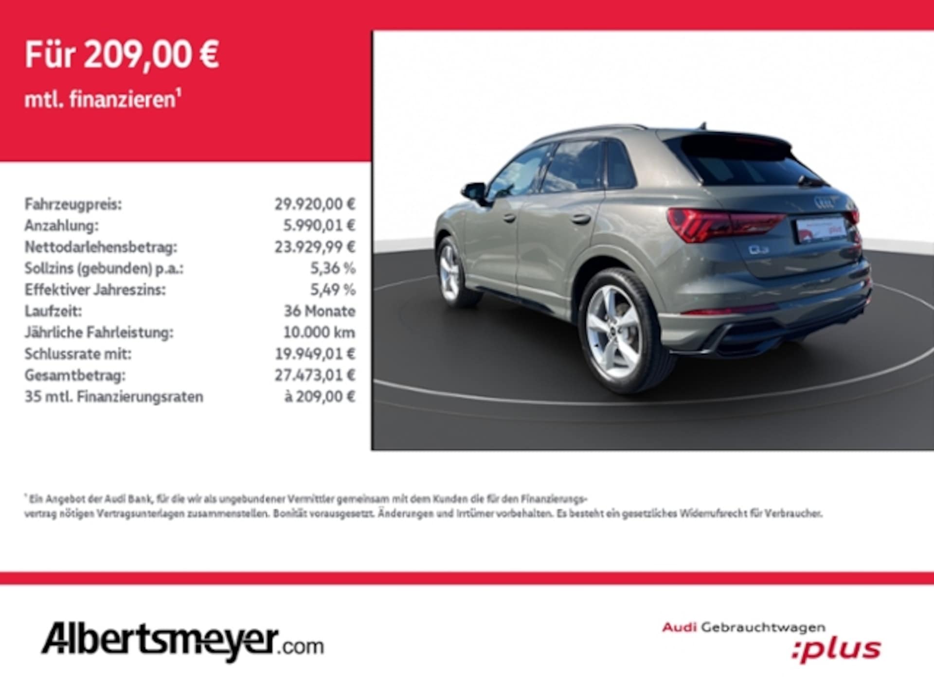 Audi Q3 SUV S line