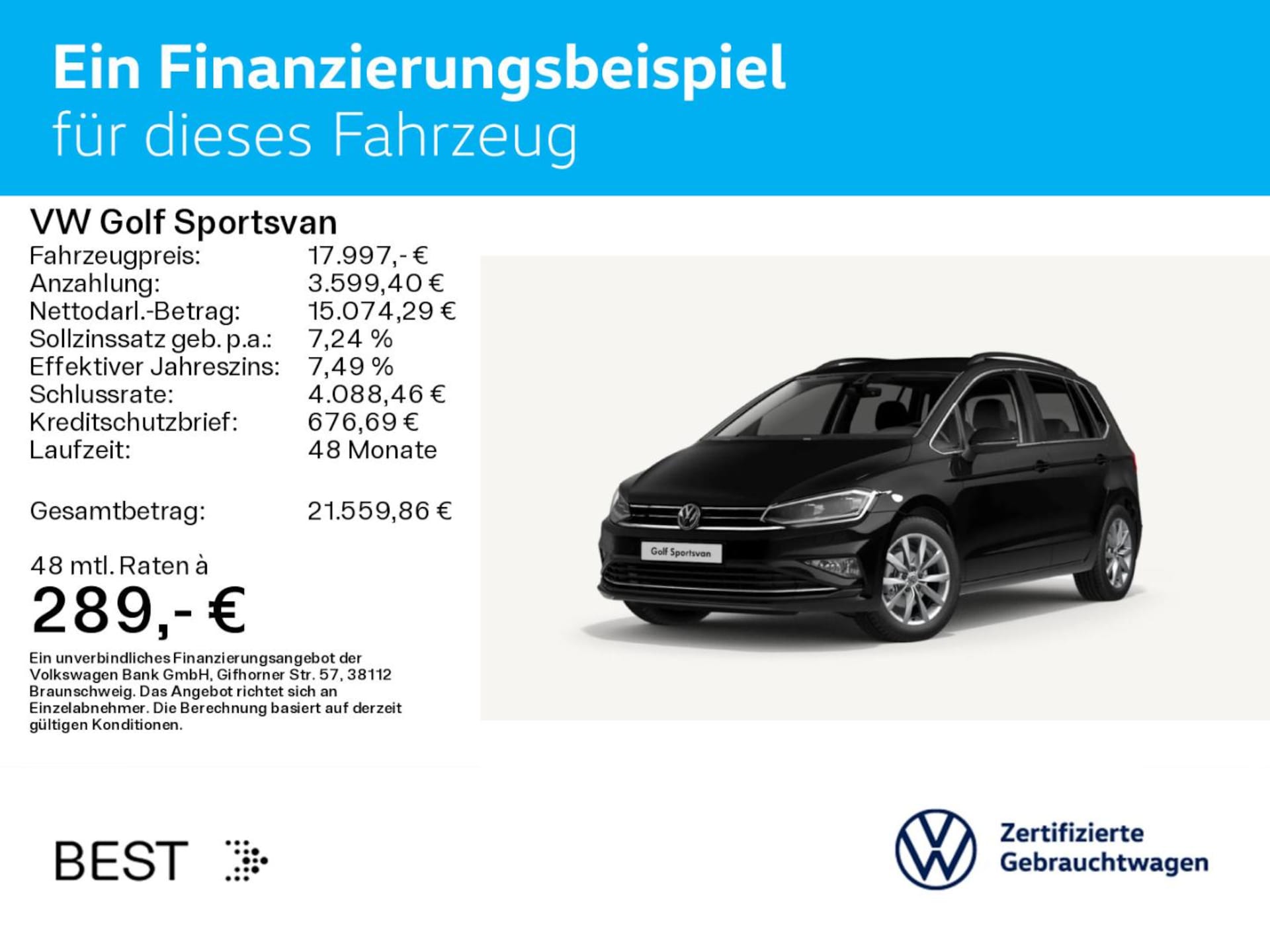 Volkswagen Golf Sportsvan Highline