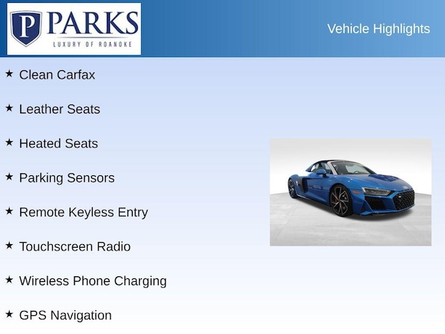 2023 Audi R8 Spyder V10 performance RWD