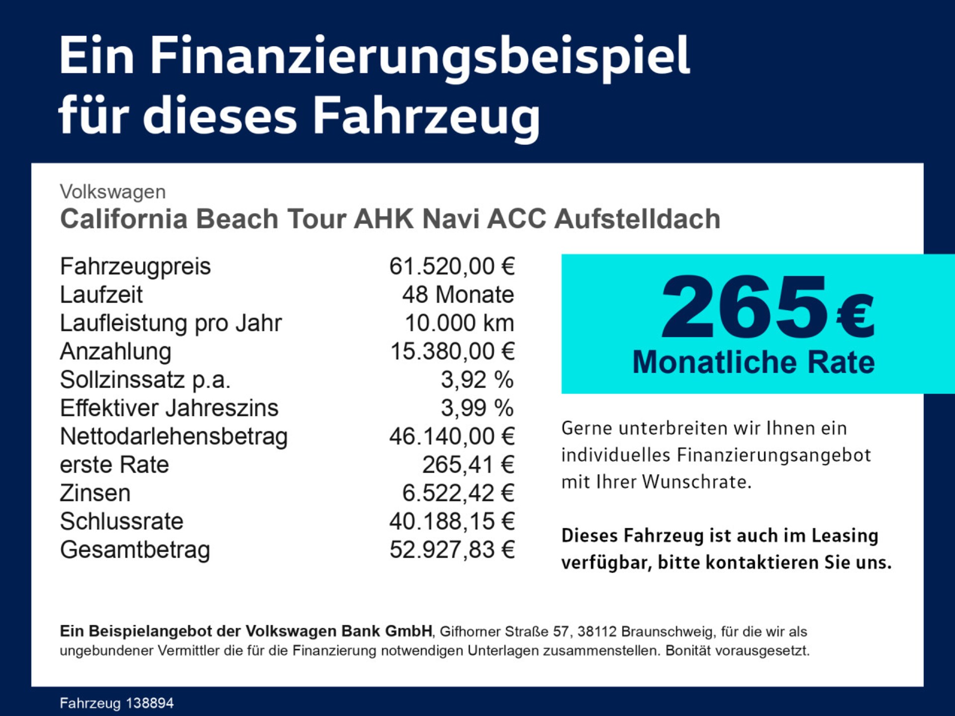 Volkswagen California Beach