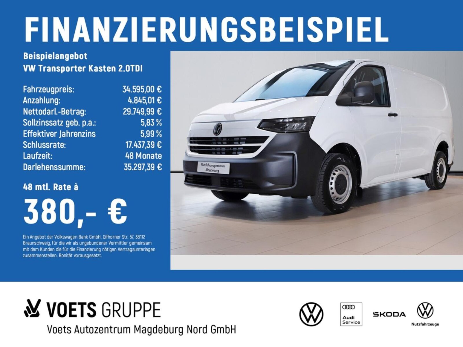 Volkswagen Transporter Kasten kurzer Radstand