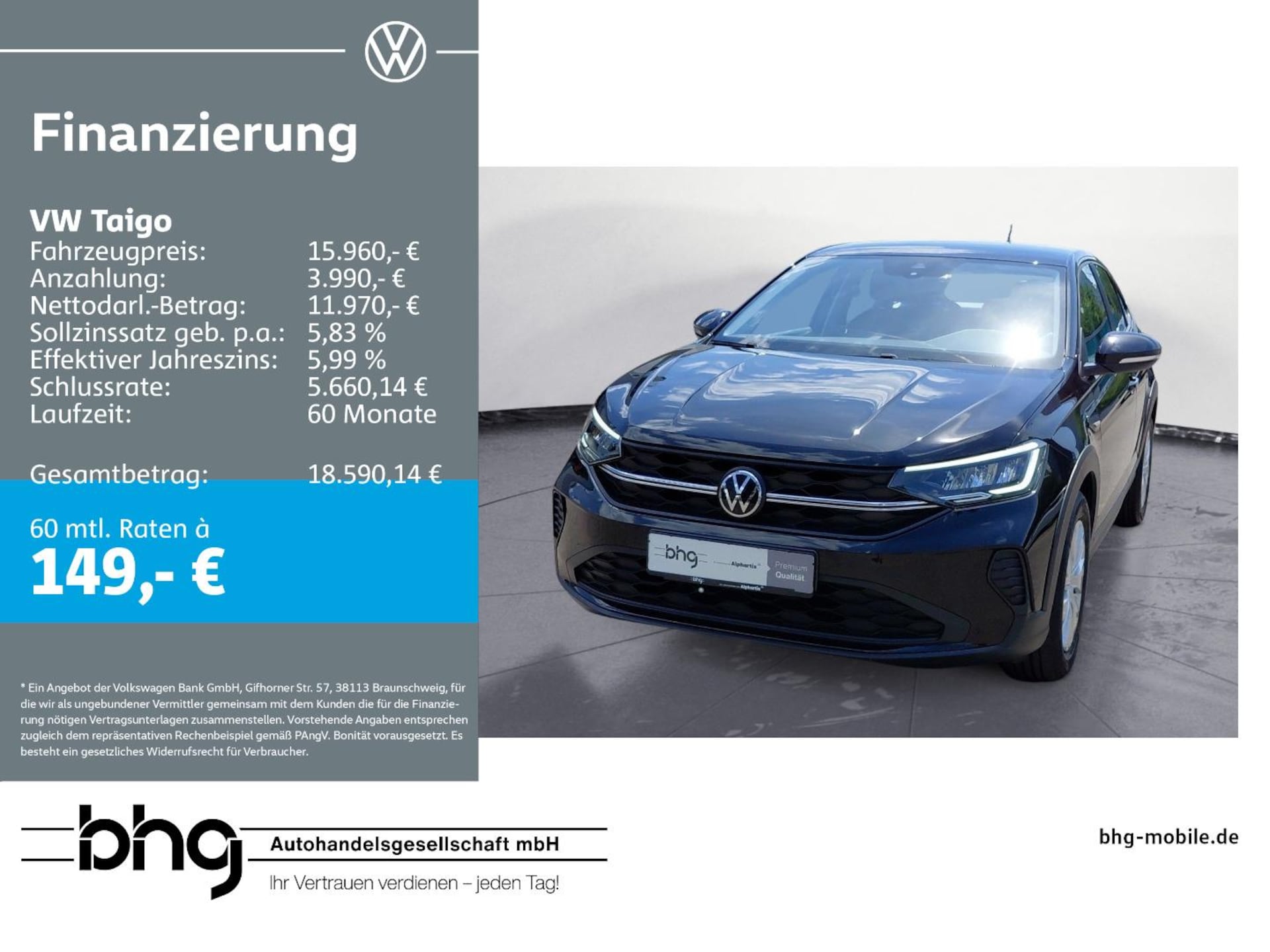 Volkswagen Taigo Basis-Modell