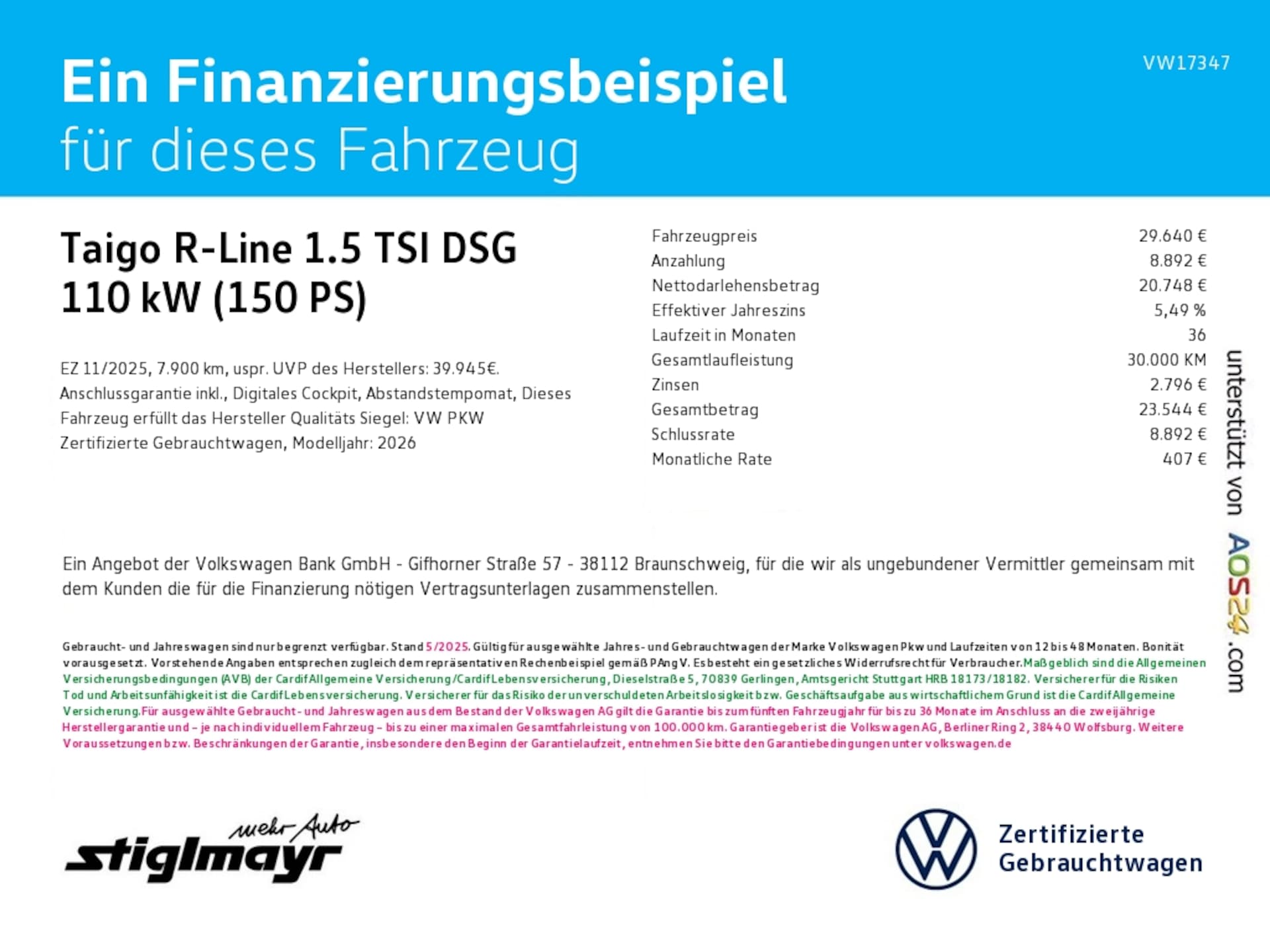 Volkswagen Taigo R-Line