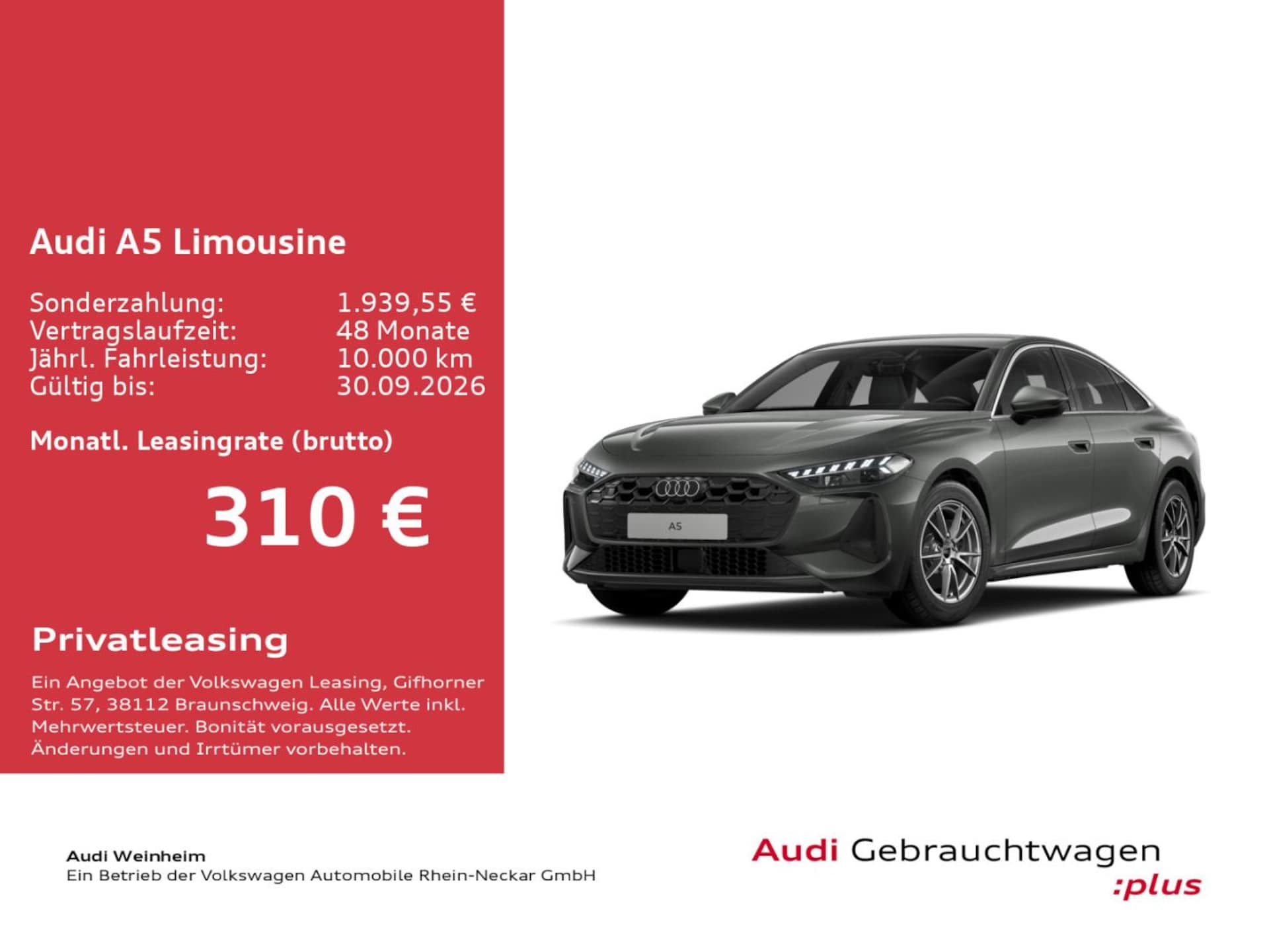 Audi A5 Limousine