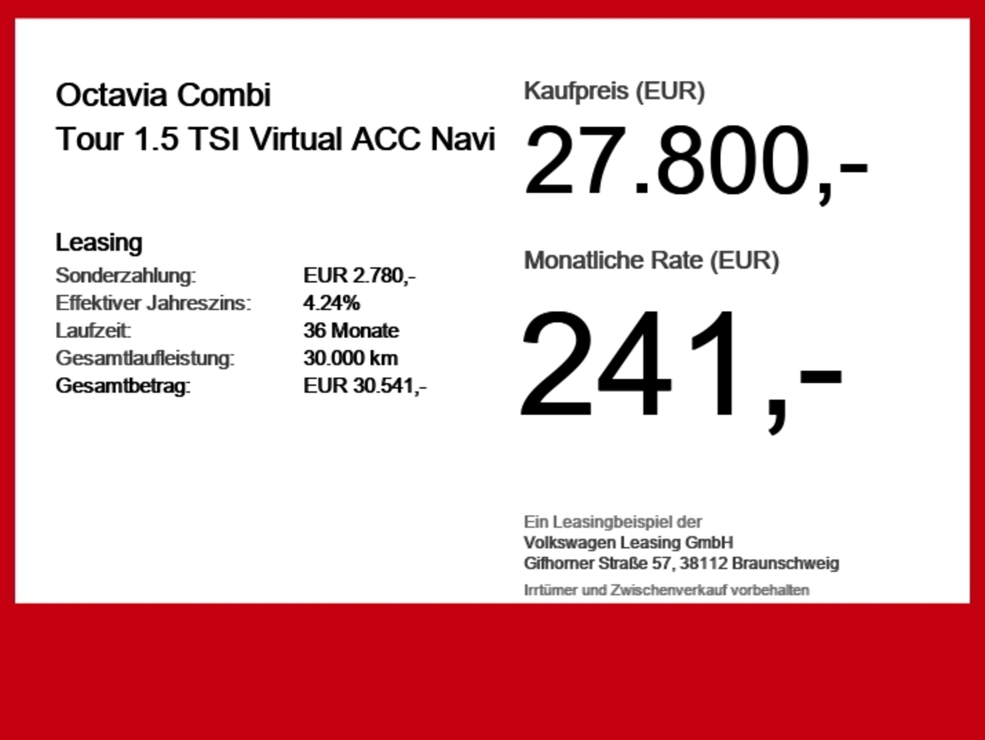 Skoda Octavia Combi Selection
