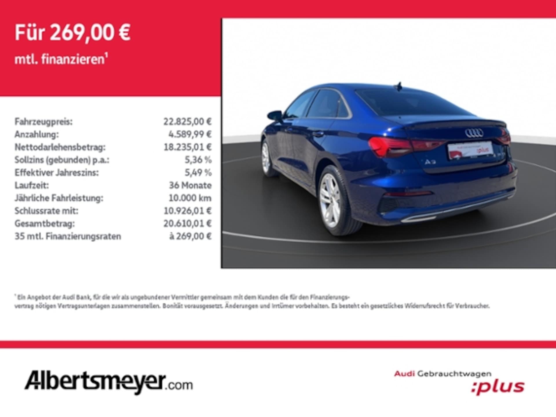 Audi A3 Limousine advanced