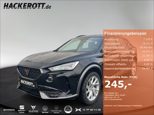 CUPRA Formentor Basis LED Navi Keyless ACC Parklenkass. Rückfahrkam. Fernlichtass. AHK-klappbar (GW-B021022)