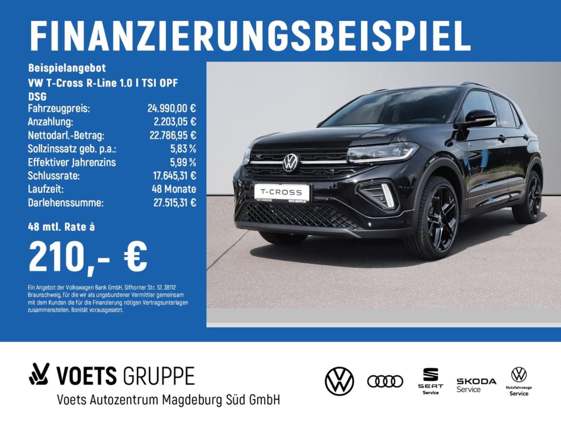 Volkswagen T-Cross — Volkswagen T-Cross T-Cross R-Line 1.0 l TSI OPF DSG KAMERA+NAVI+LED
