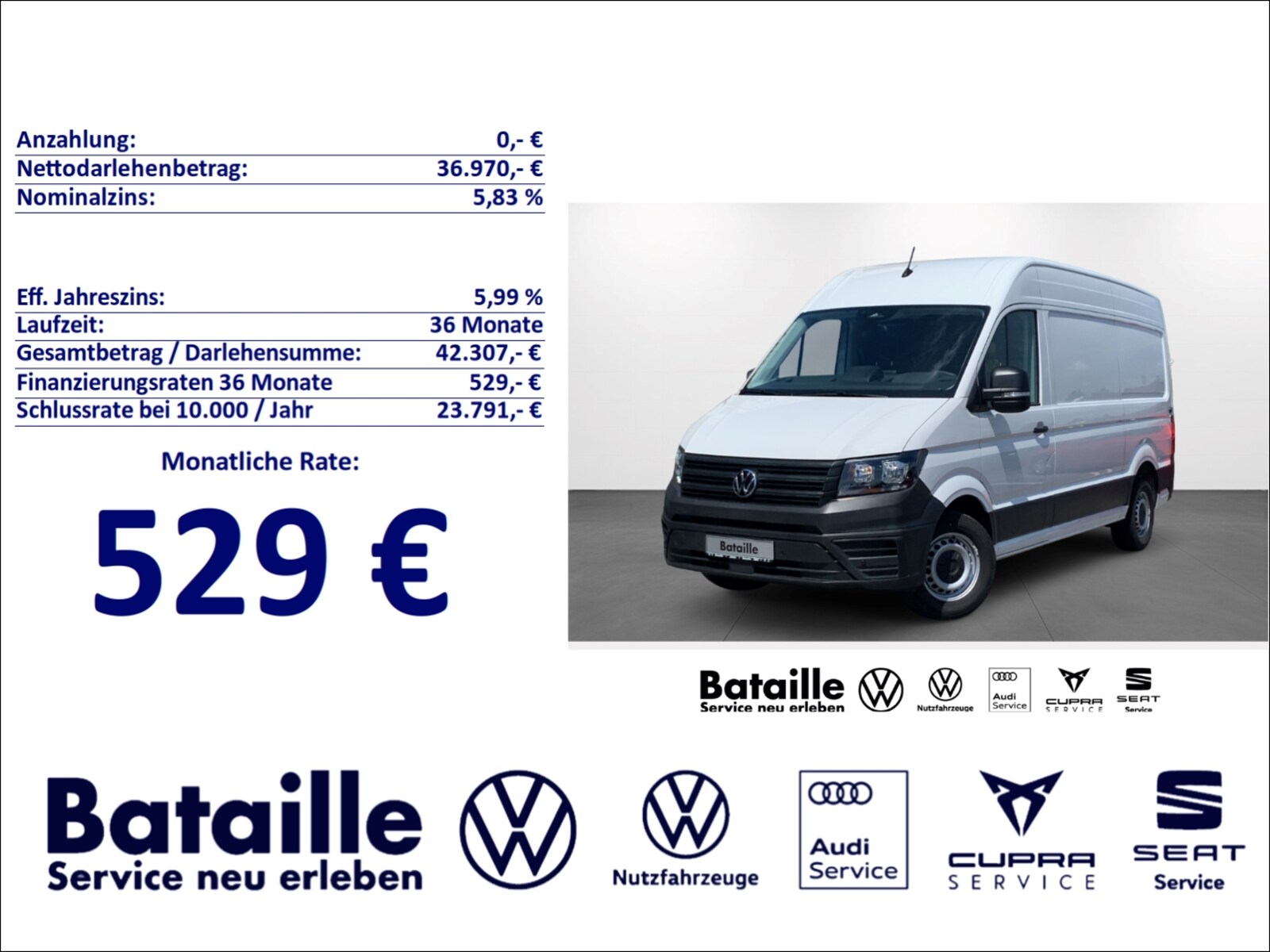 Volkswagen Crafter Kasten mittlerer Radstand