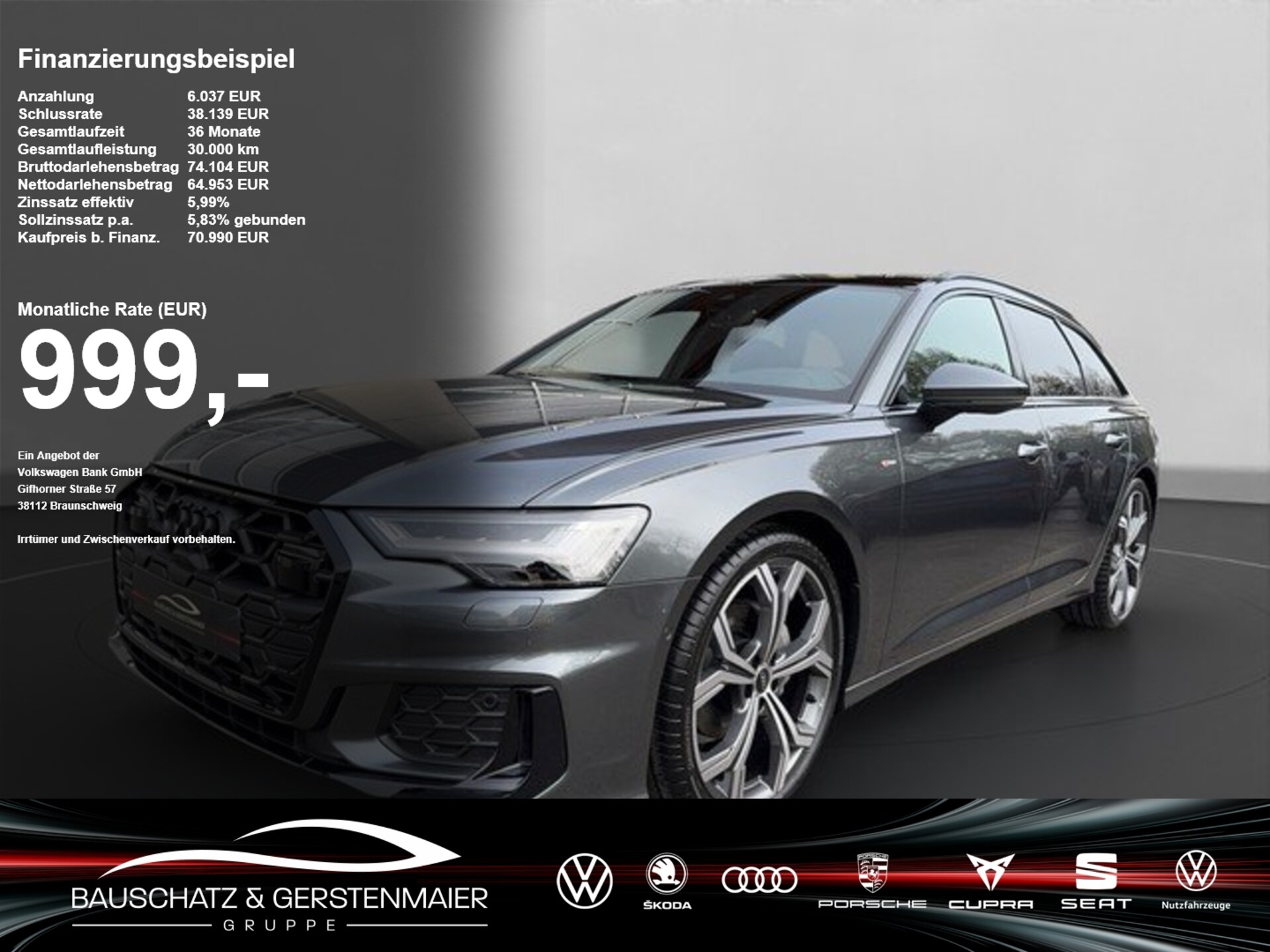 Audi A6 Avant — Audi A6 Avant S line 40 TDI quattro150(204)kW(PS)S tronic 40 TDI quattro S tronic