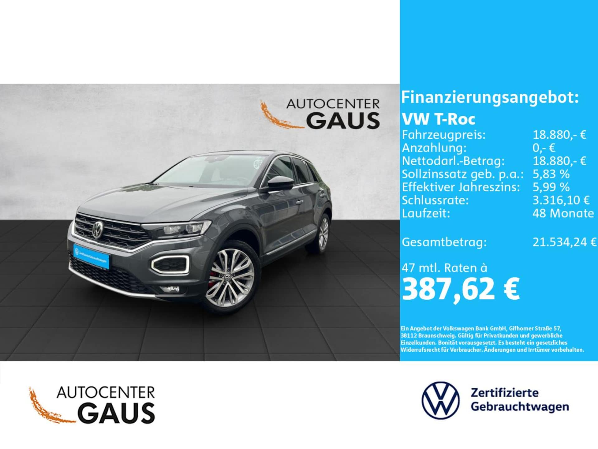 Volkswagen T-Roc Sport