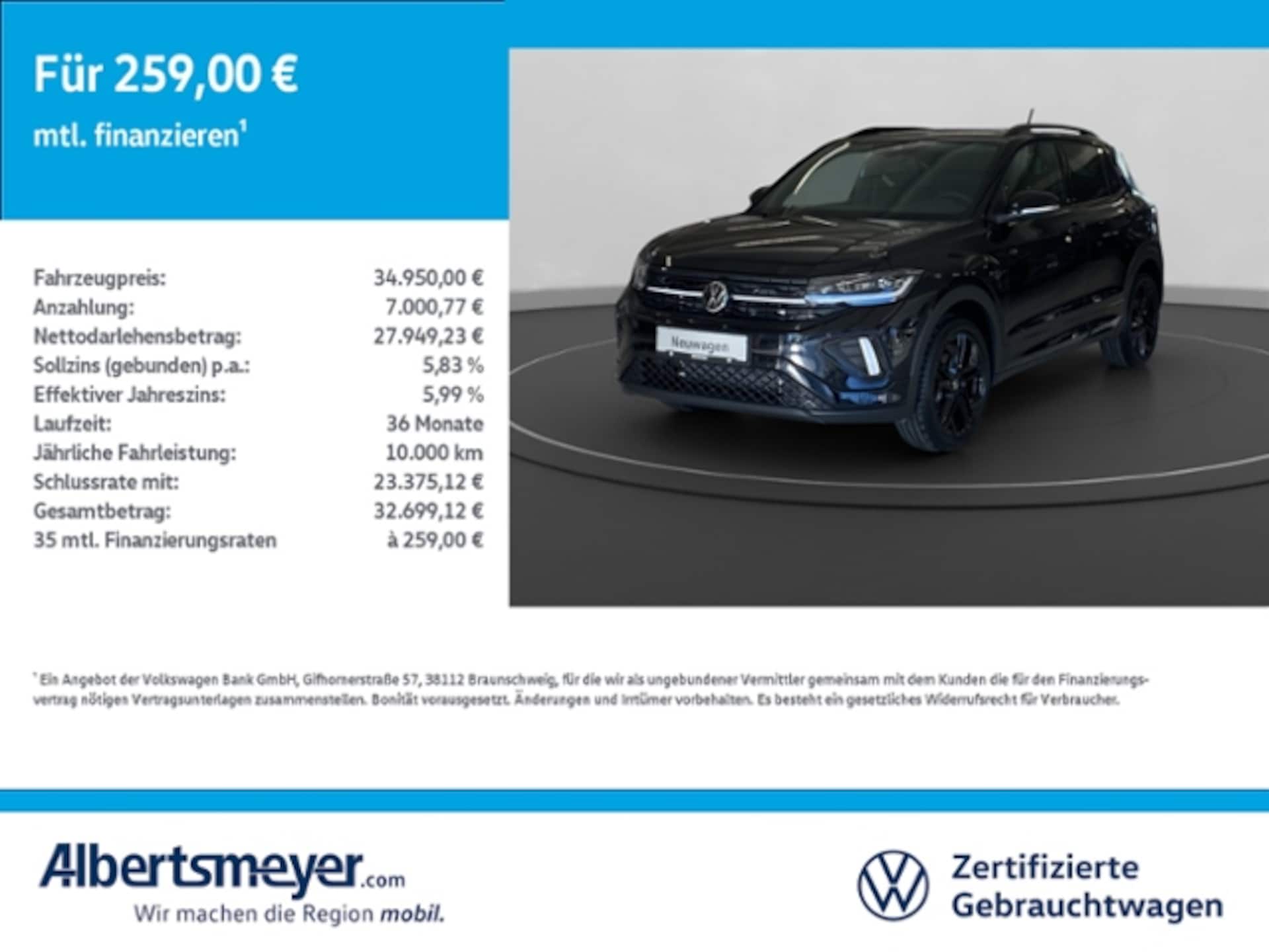 Volkswagen T-Cross R-Line