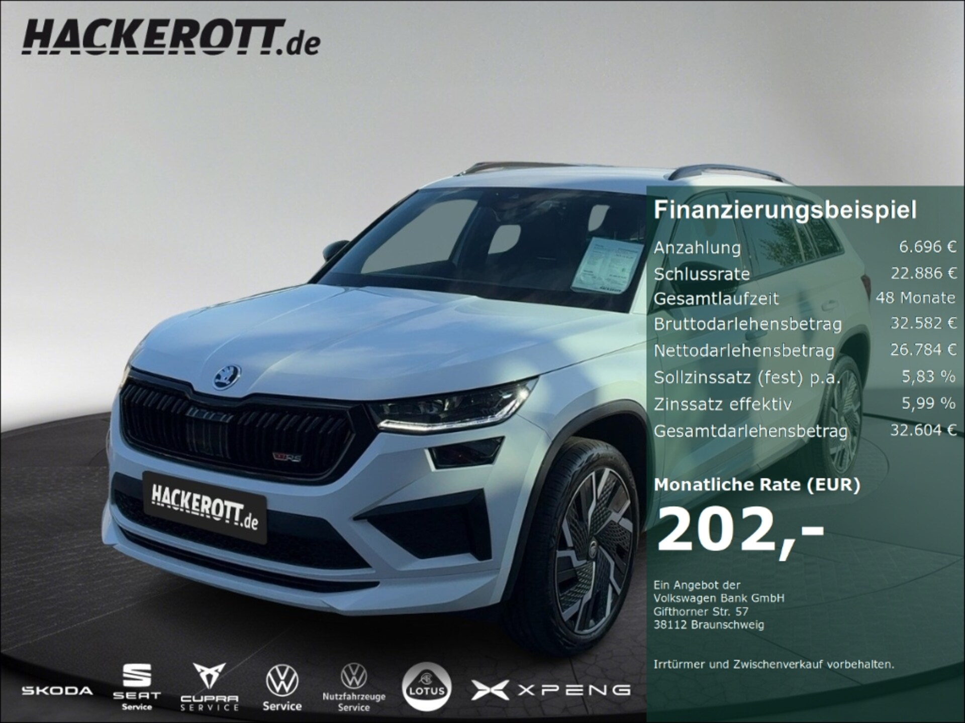 Skoda Kodiaq — Skoda Kodiaq RS 4x4 2.0 TSI DSG Tempom. Navi Rückfahrk. Kessy Matrix