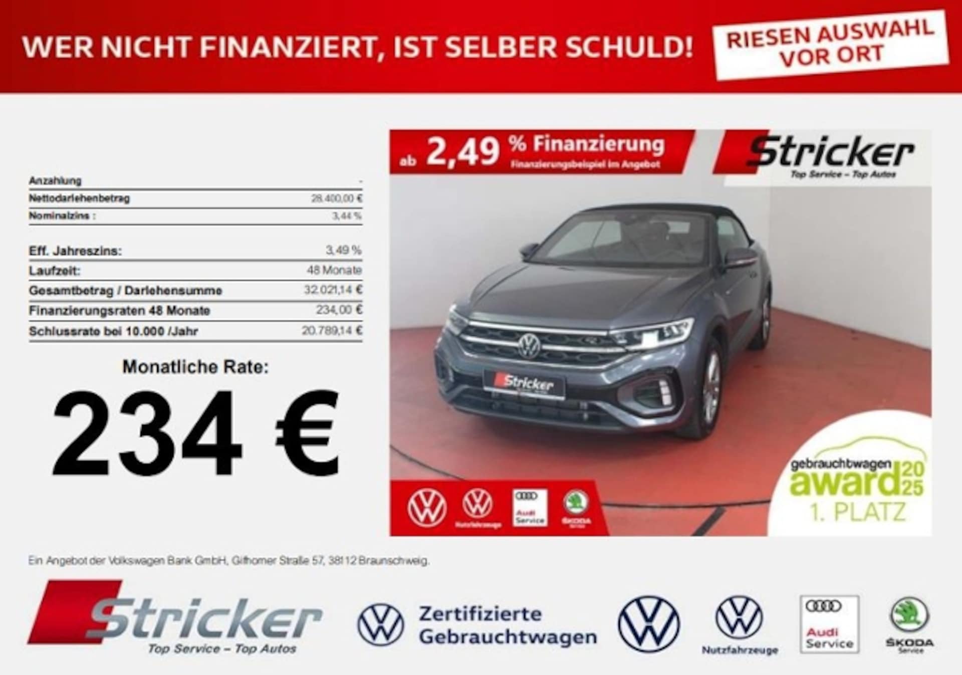 Volkswagen T-Roc Cabriolet R-Line