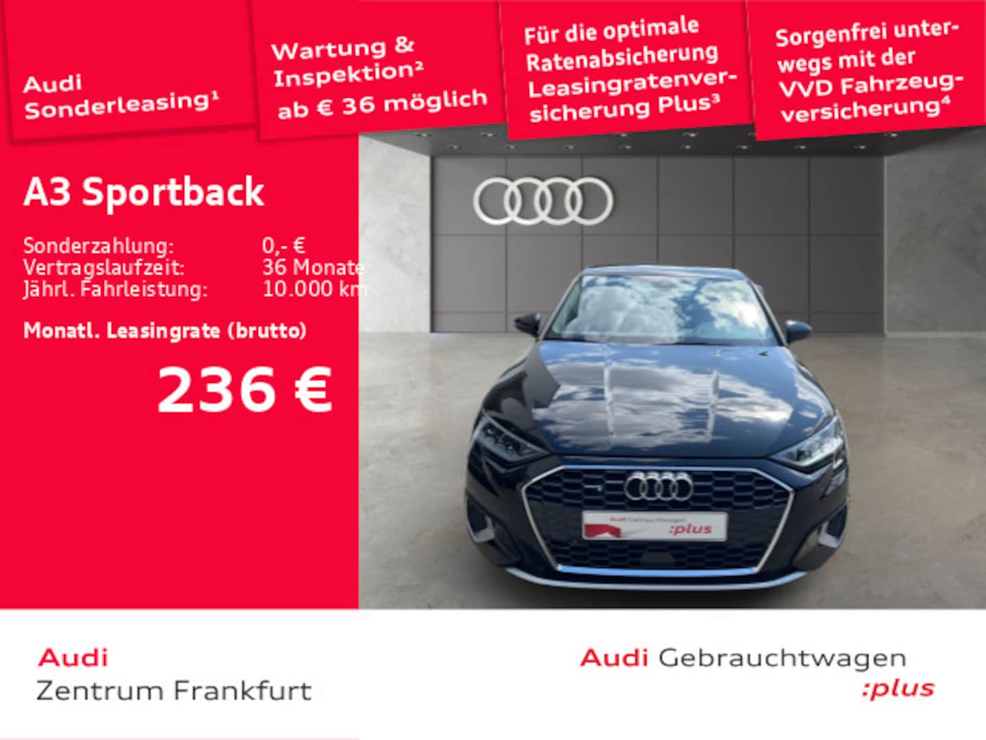 Bild über Audi A3 Sportback advanced 30 TFSI Schaltgetriebe - für weitere Informationen kontaktieren Sie den Audi Partner