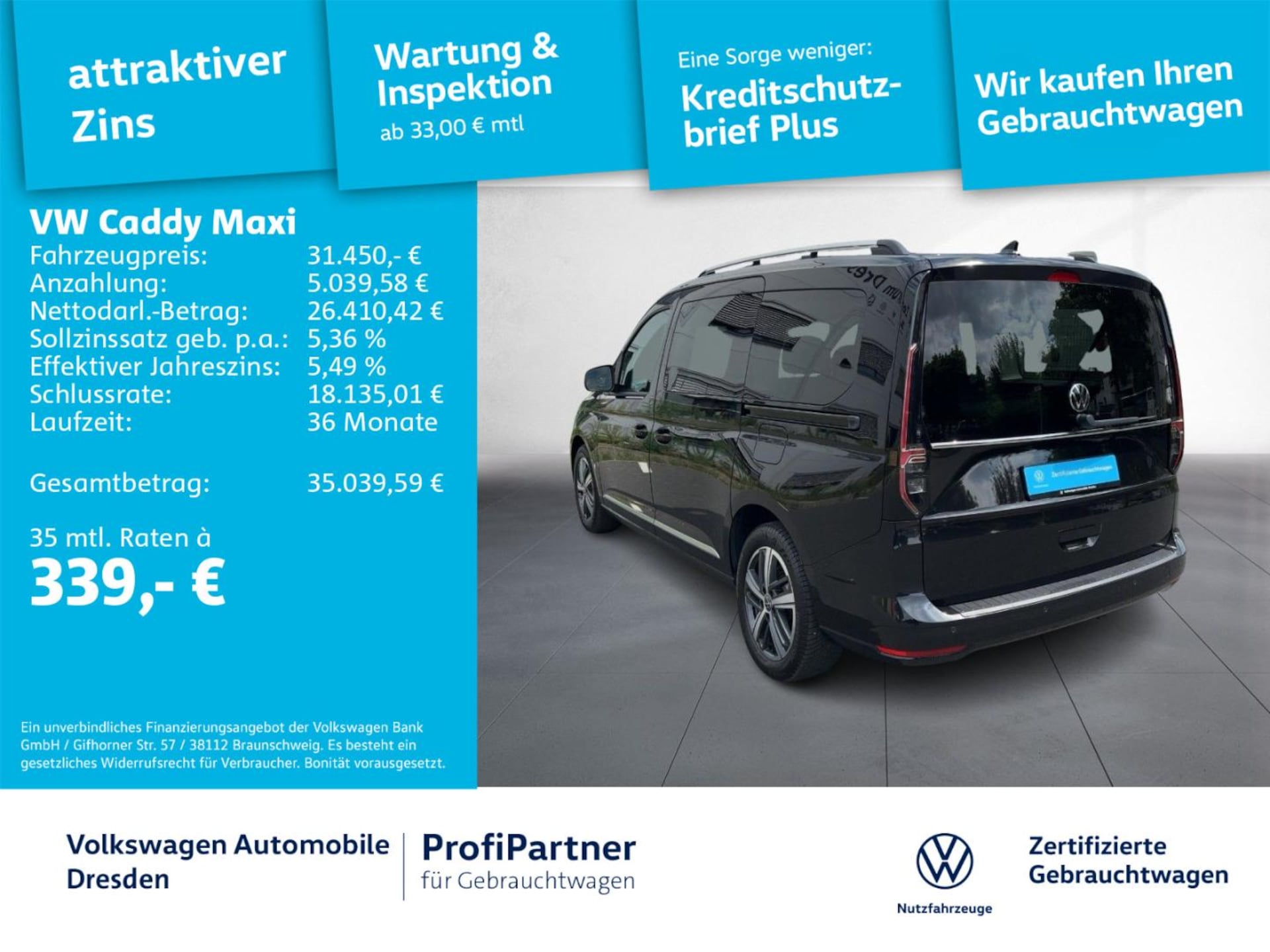 Volkswagen Caddy Maxi Style