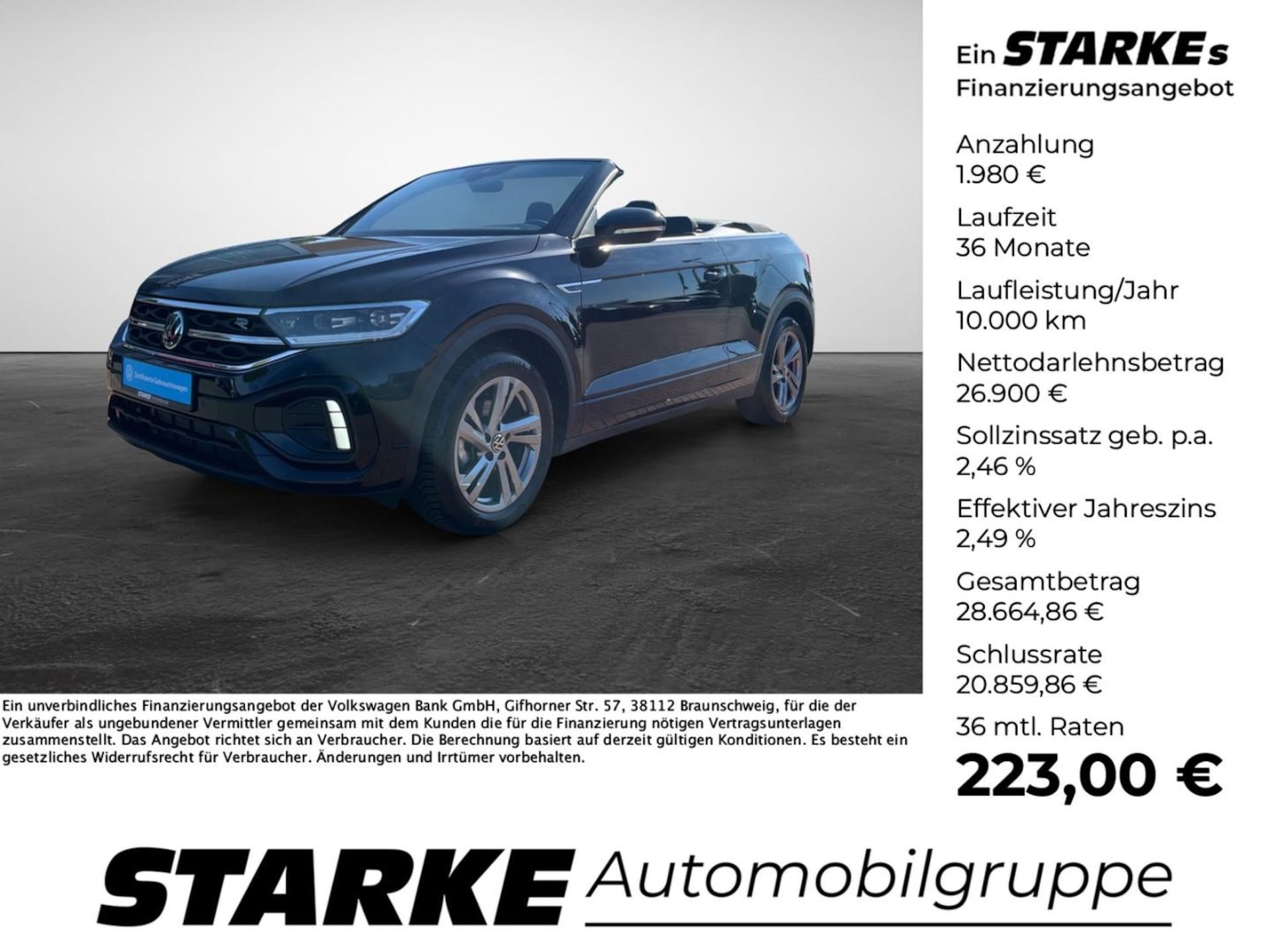 Volkswagen T-Roc Cabriolet R-Line