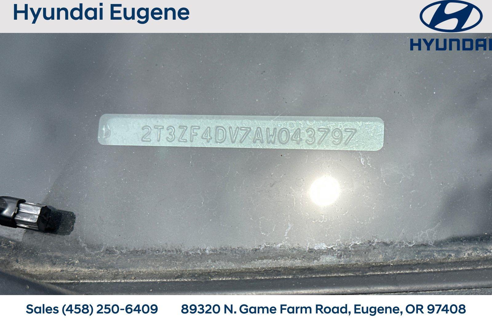 Used 2010 Toyota RAV4 Base with VIN 2T3ZF4DV7AW043797 for sale in Eugene, OR