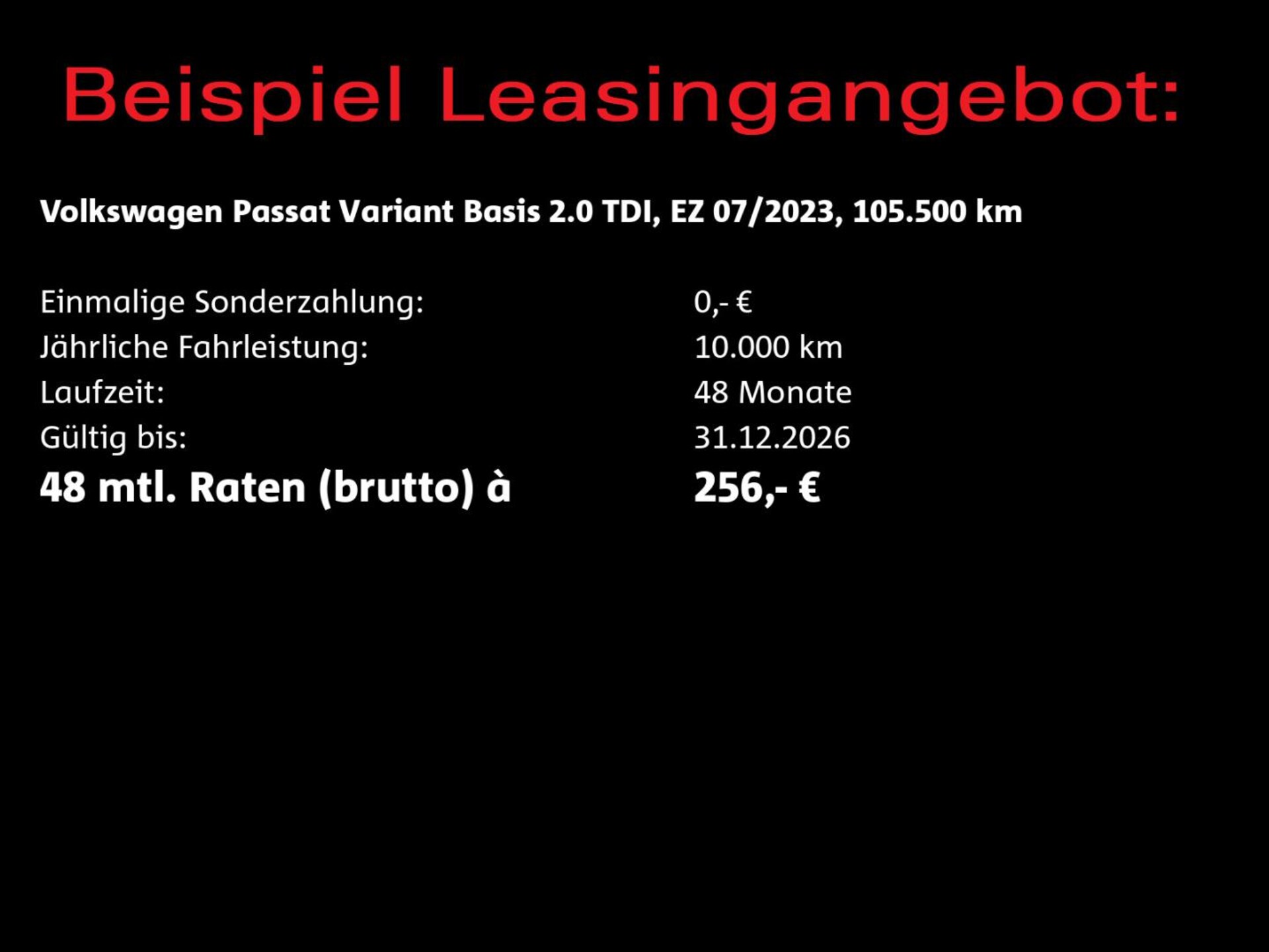 Volkswagen Passat Variant Basis-Modell