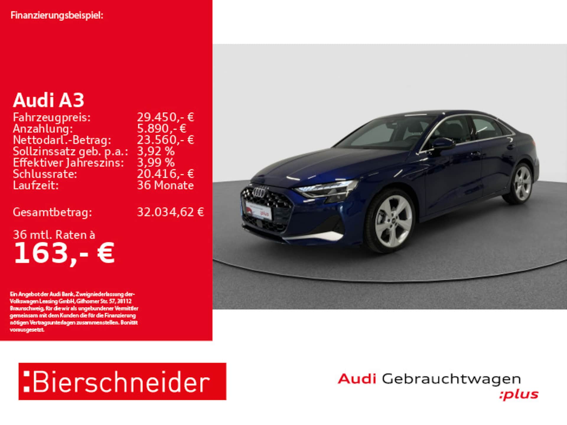 Audi A3 Limousine advanced