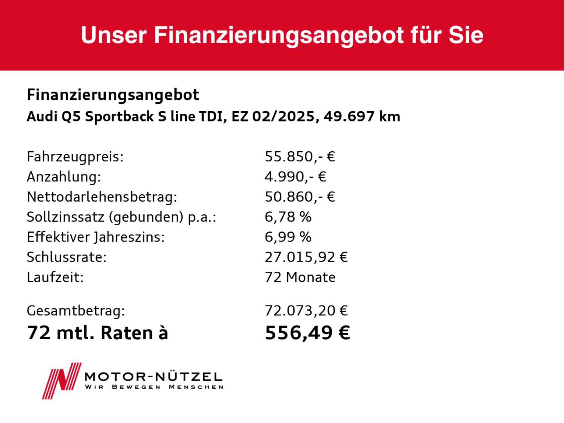 Audi Q5 Sportback S line