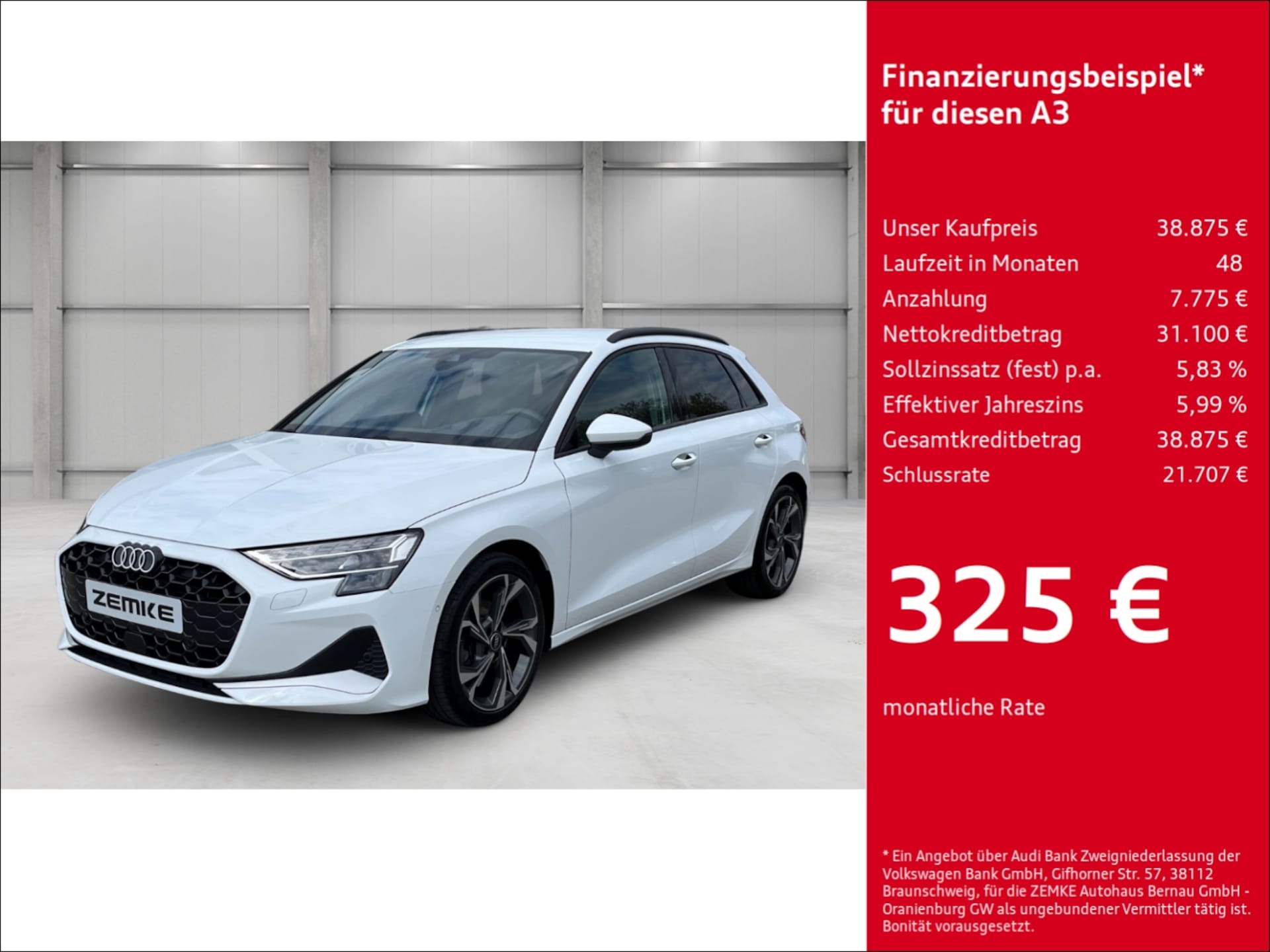 Audi A3 Sportback Advanced