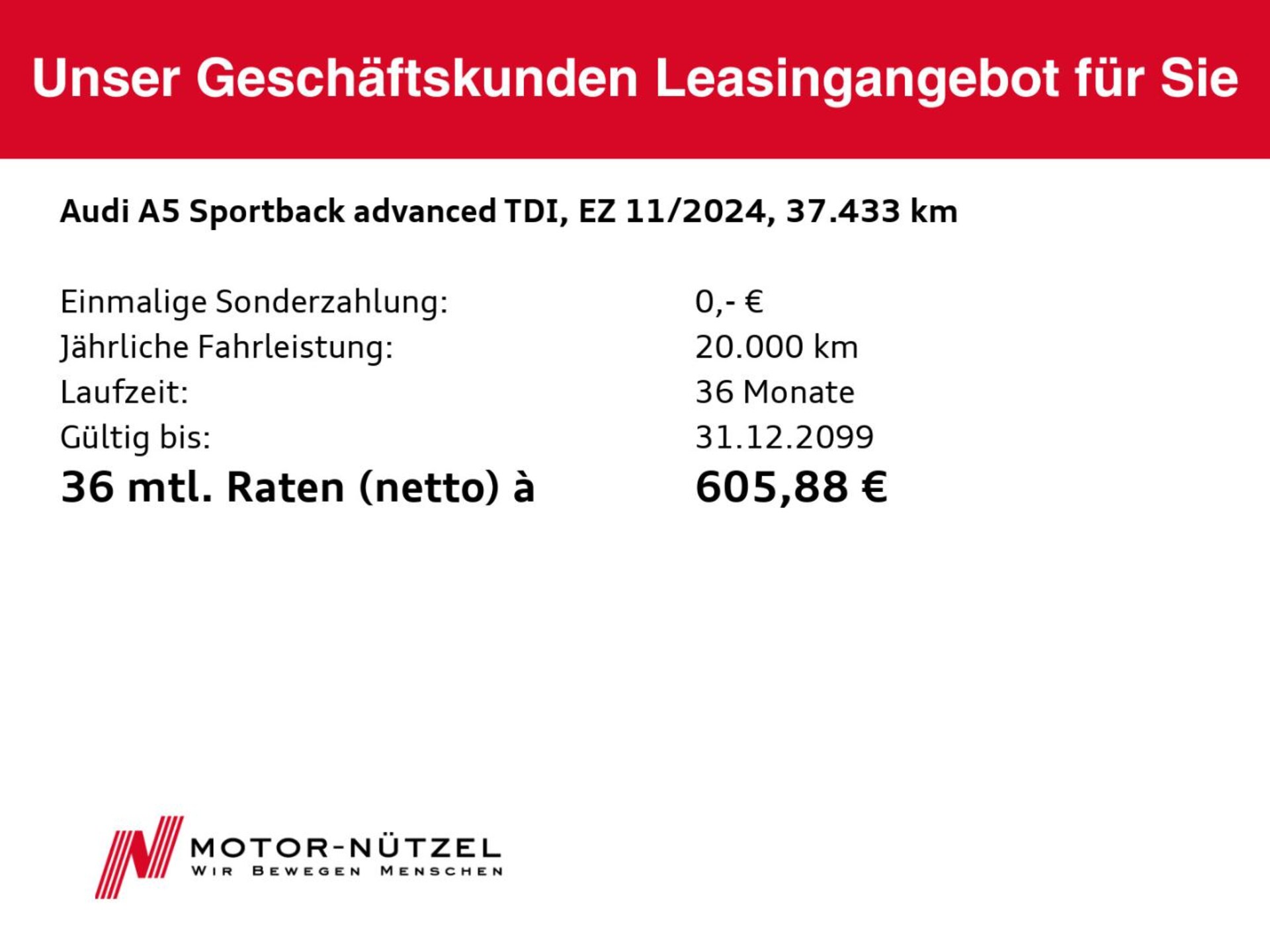 Audi A5 Sportback Advanced