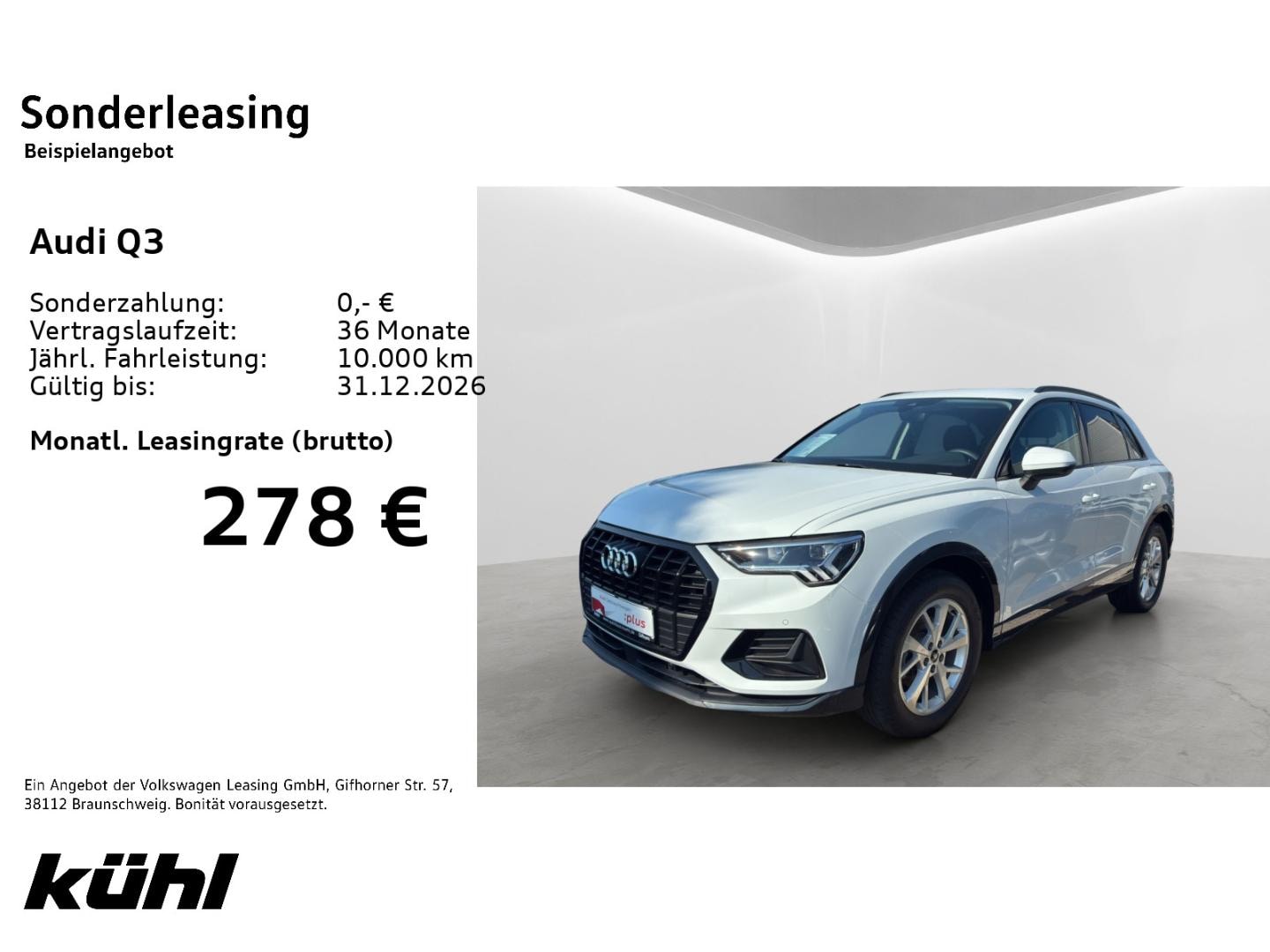 Bild über Audi Q3 advanced 35 TFSI S tronic - für weitere Informationen kontaktieren Sie den Audi Partner