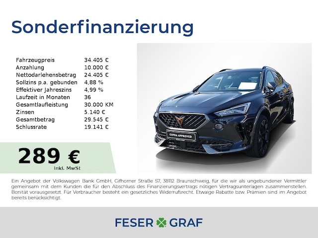 CUPRA Formentor VZ 2.0 TSI NAVI/​BEATS/​ACC (DKT5017081)