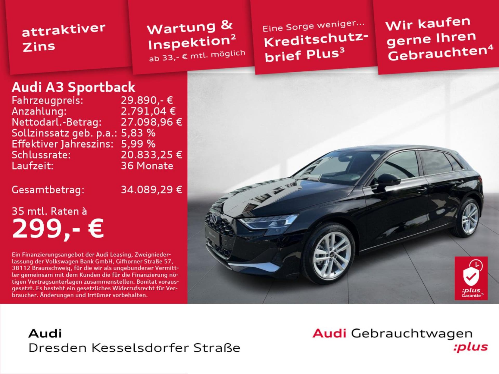 Audi A3 Sportback Advanced