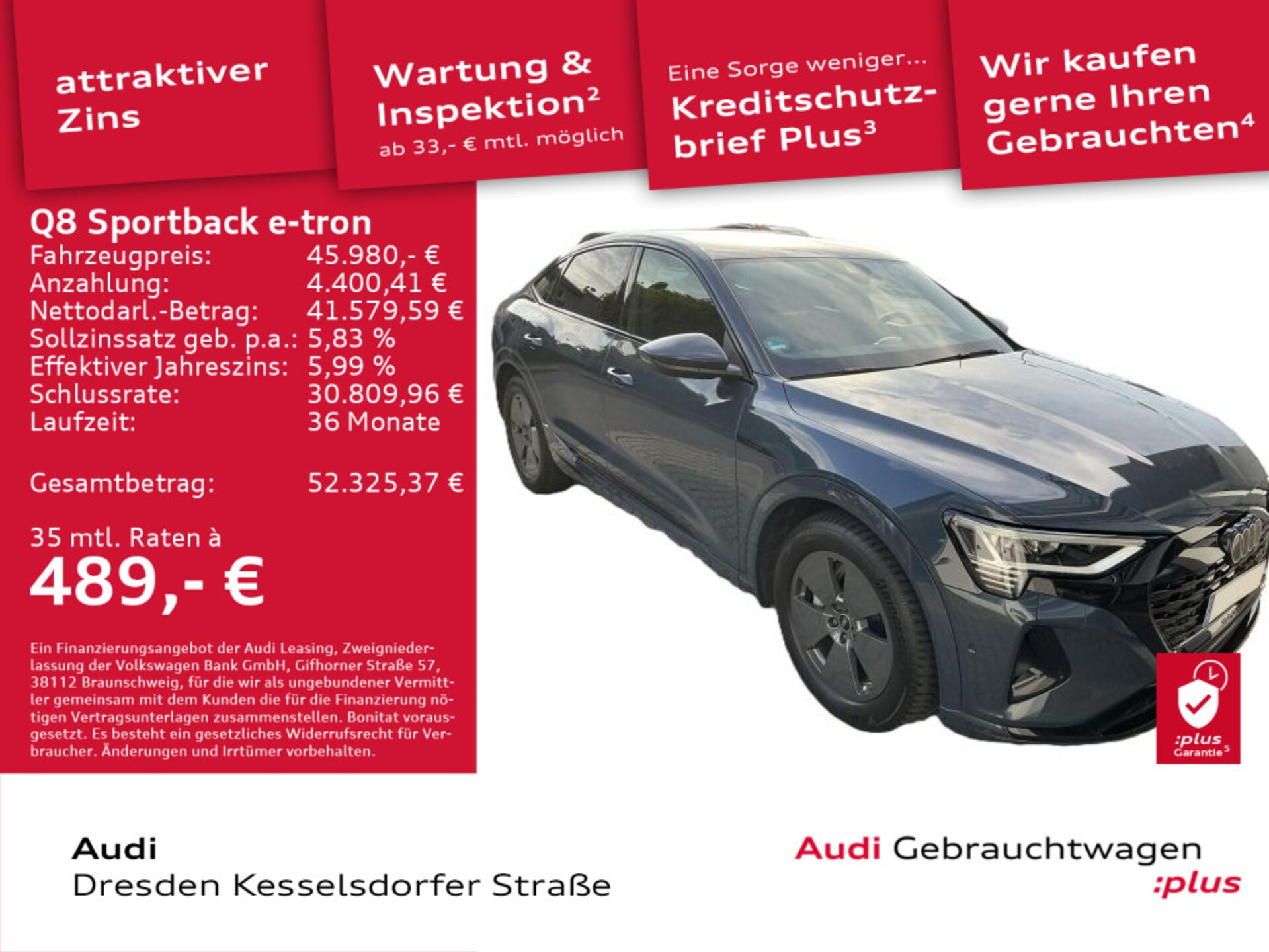 Audi Q8 Sportback e-tron Advanced