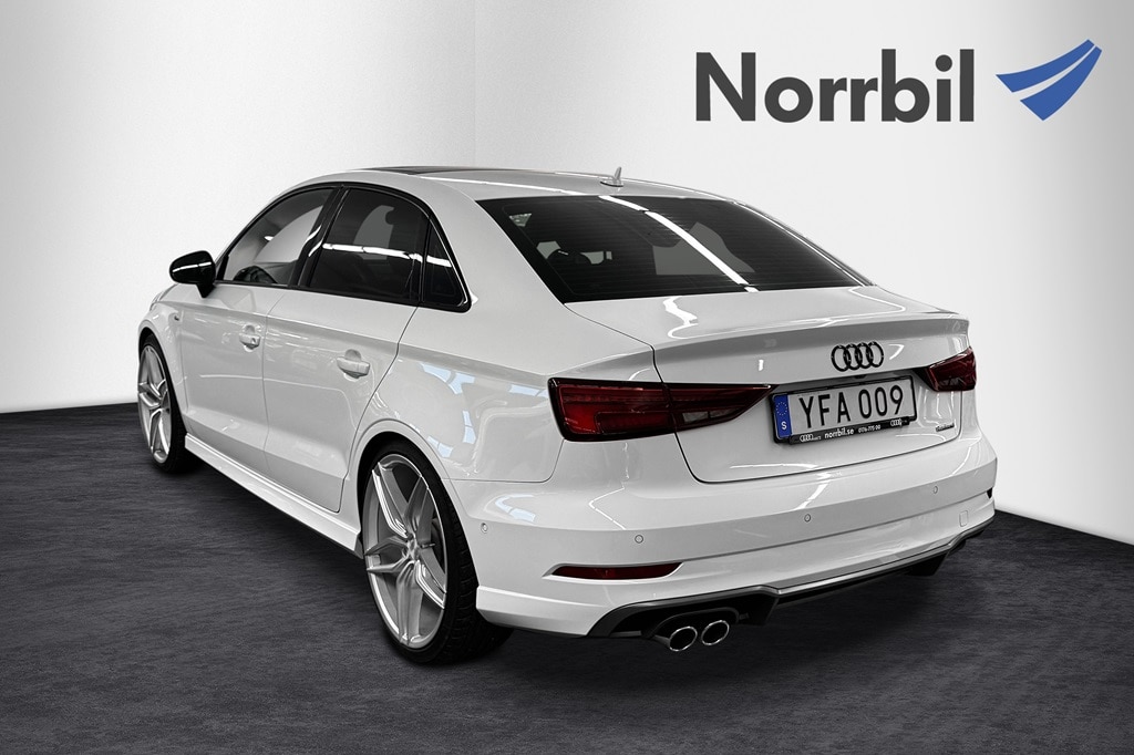 Bild som visar Audi A3 Sedan A3 Sedan 2.0 TDI quattro Sport 150 hk 6-växlad - för mer information kontakta din Audi Partner