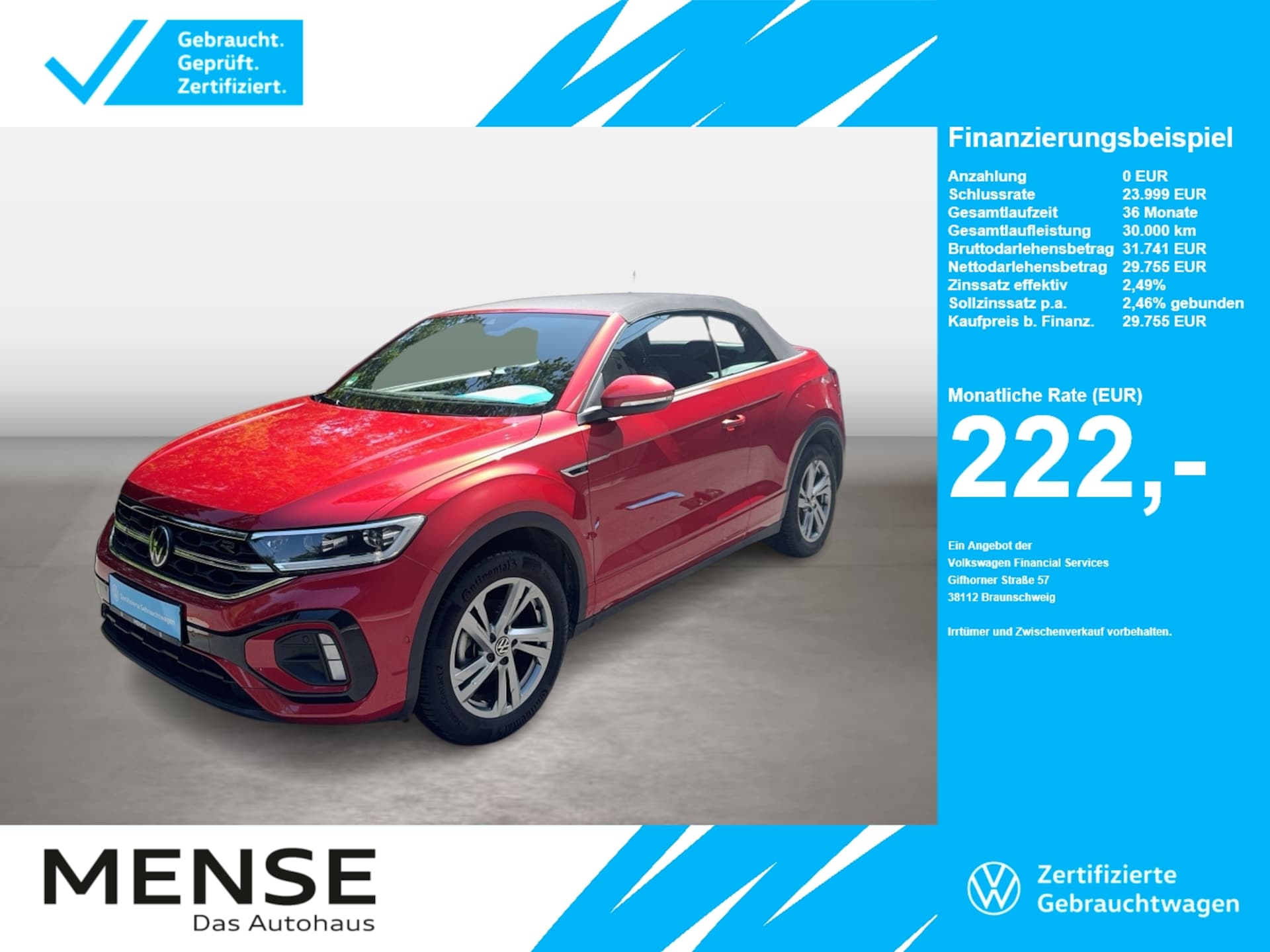 Volkswagen T-Roc Cabriolet R-Line